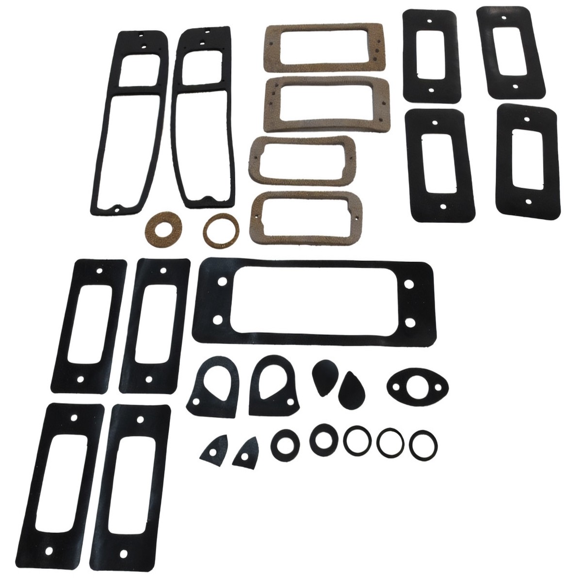 Body Gasket Kit Weatherstrip Seal Black 29 pieces 1966-1977 Ford Bronco