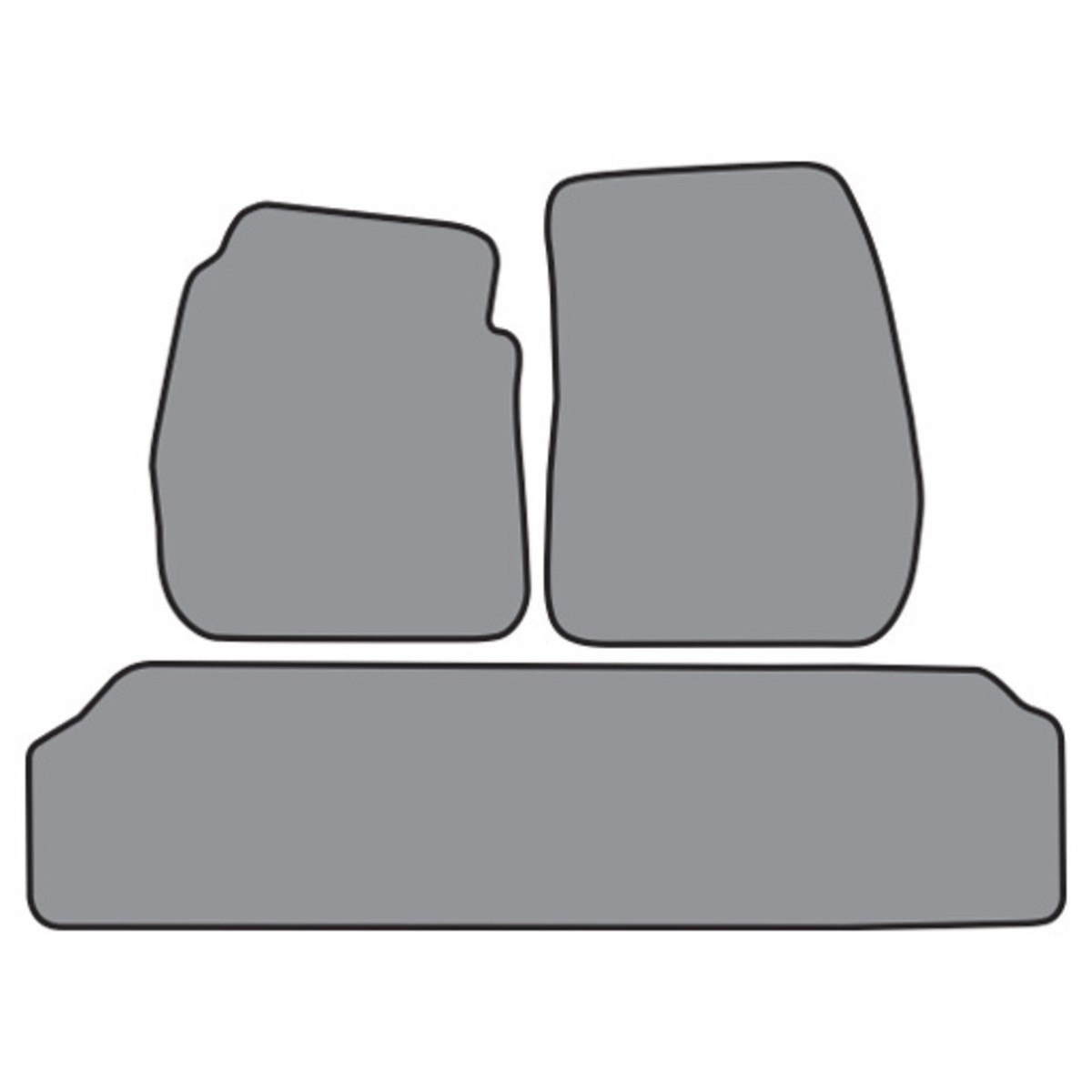 Floor Mats for 1955-1956 Cadillac Eldorado 2pc Frts 1pc Rr Loop (P23 P23R)