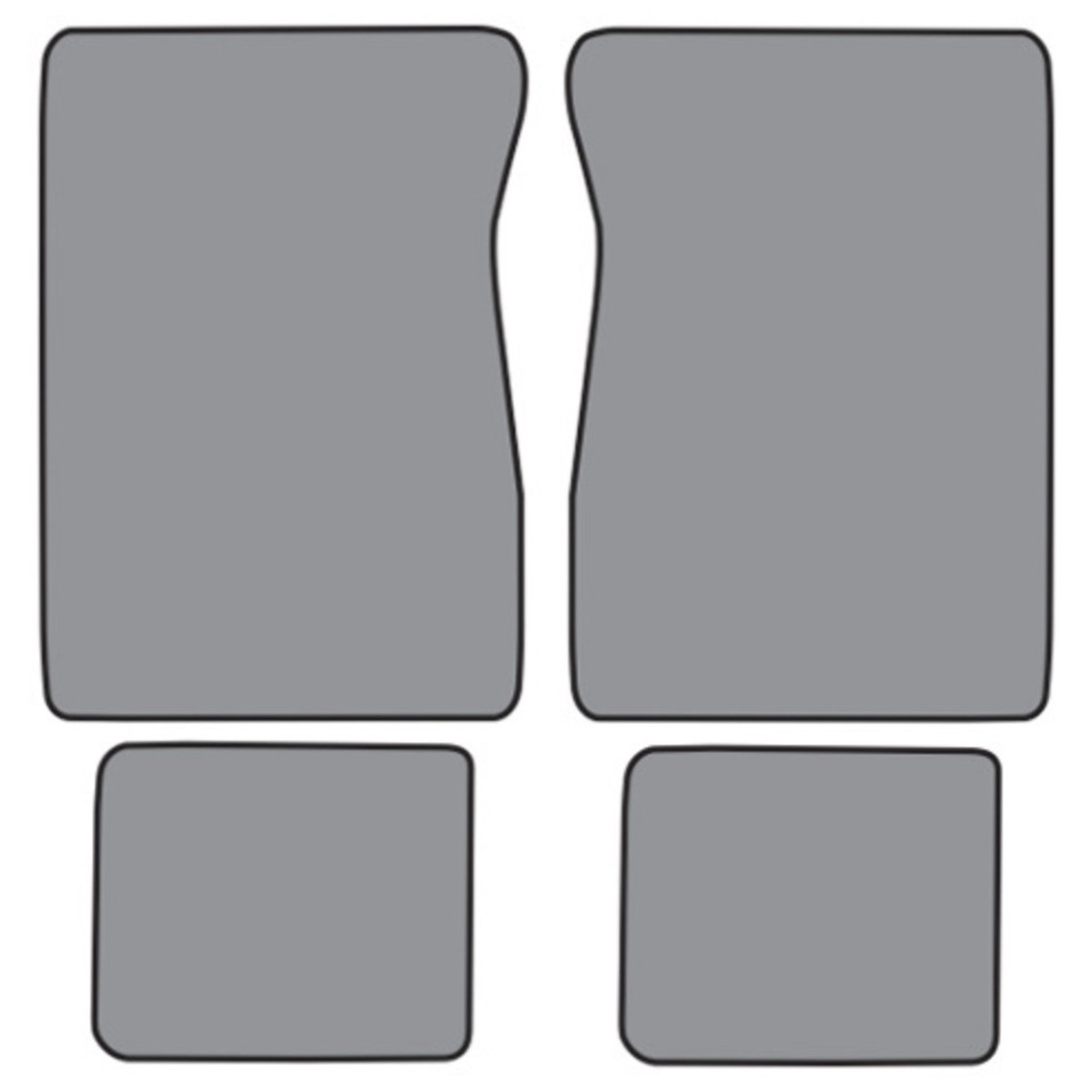 Floor Mats for 89-91 Chevrolet V3500 Crew Cab Cutpile 4Pc