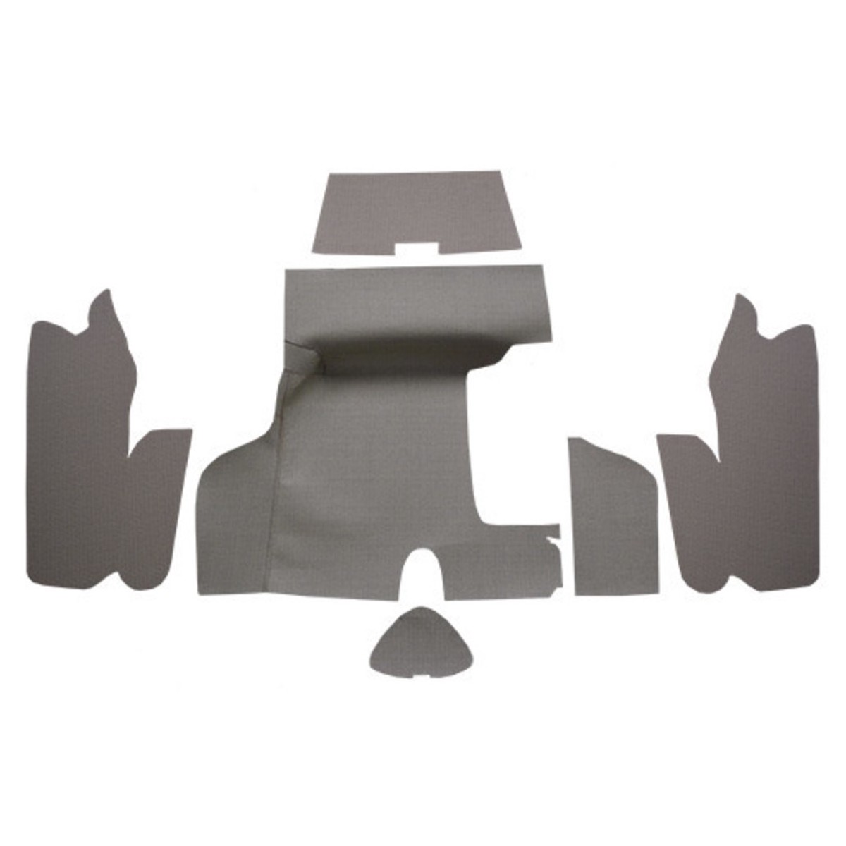 Trunk Mat for 1955-1956 Mercury Custom Convertible Molded Burtex with Boards 6Pc