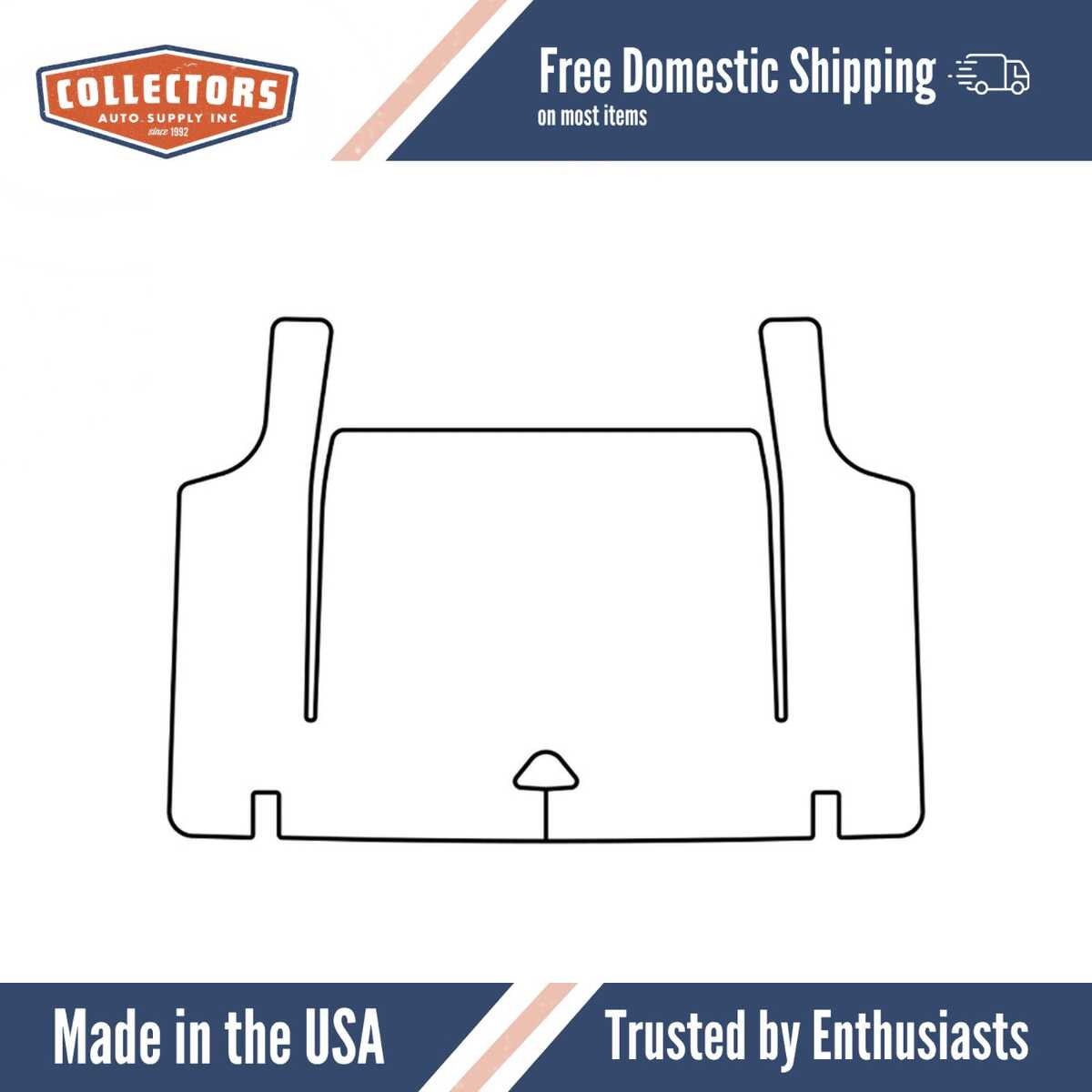 Trunk Rubber Floor Mat Cover for 1970-1971 Ford Torino