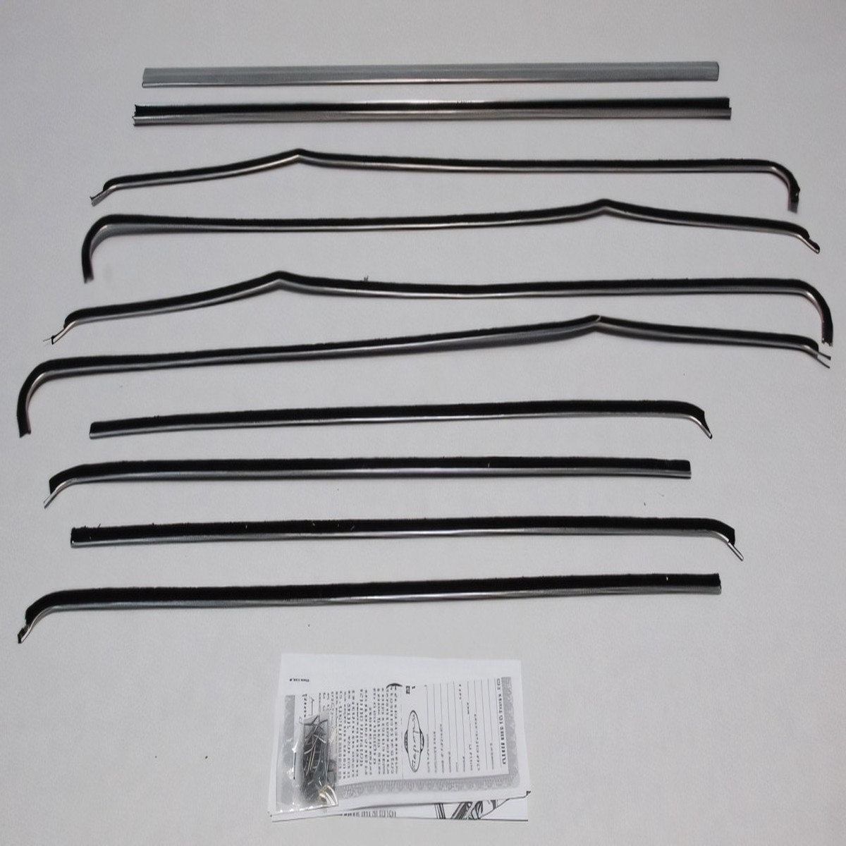 Window Sweeps Felt Kit for 1955-1957 Chevrolet Bel Air 2 Door Sedan USA Made