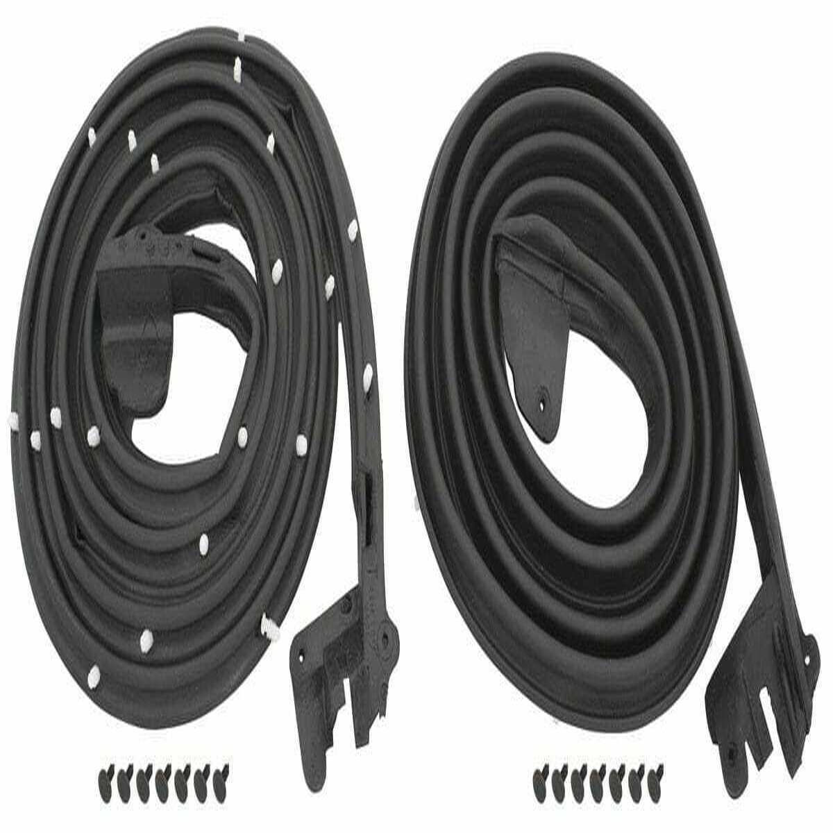 Door Weatherstrip for 1966-1967 Buick Pontiac Except Chevelle 2 Pcs