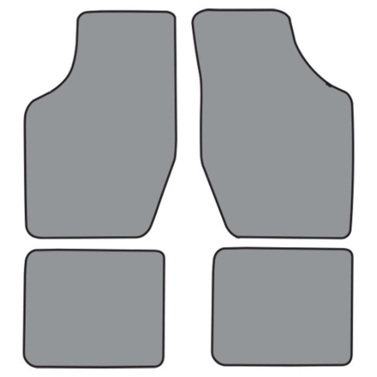 Floor Mats for 1985-1991 Cadillac DeVille 2DR Coupe Front Wheel Drive 4pc (FM12F FM18R)