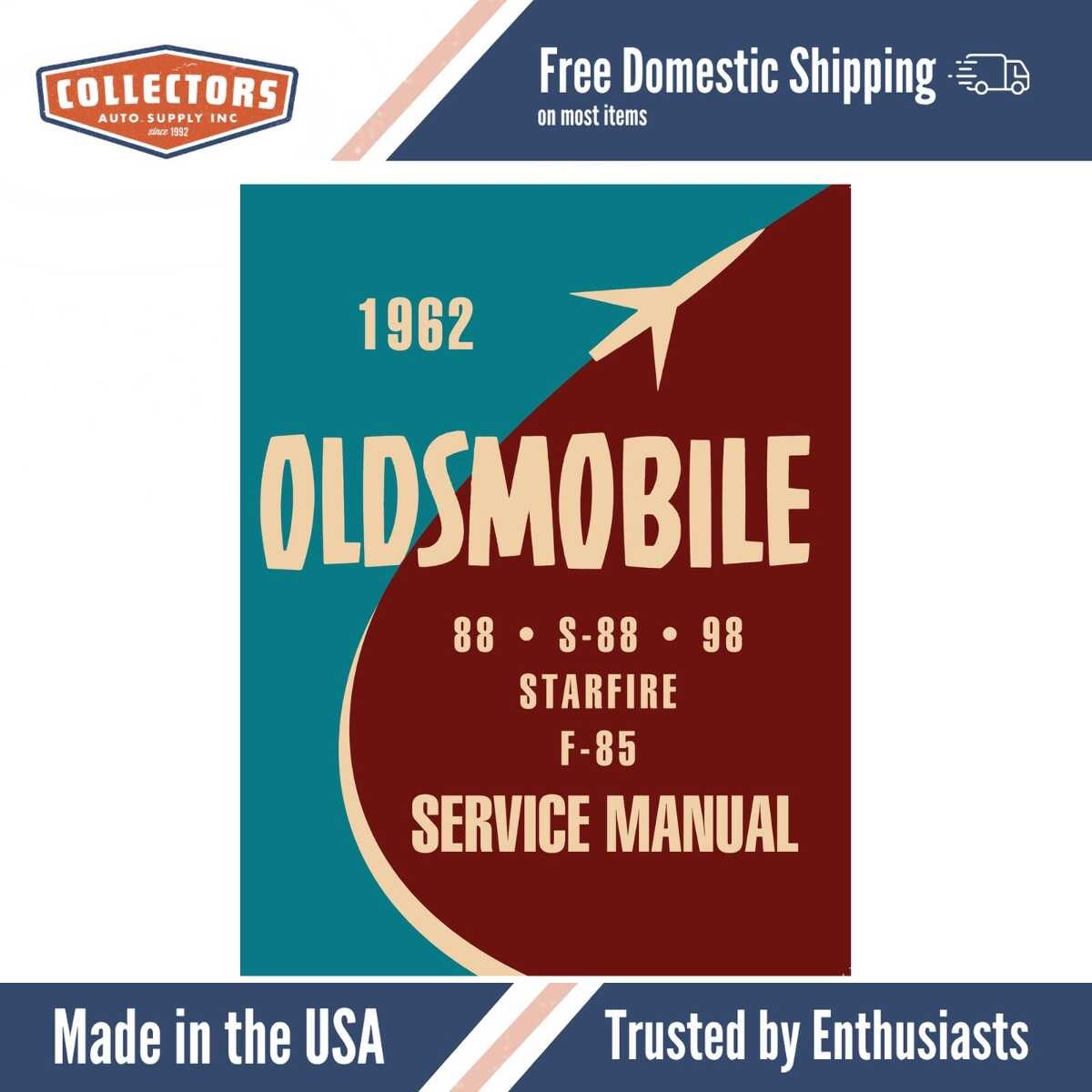 Service Manual for 1962 Oldsmobile