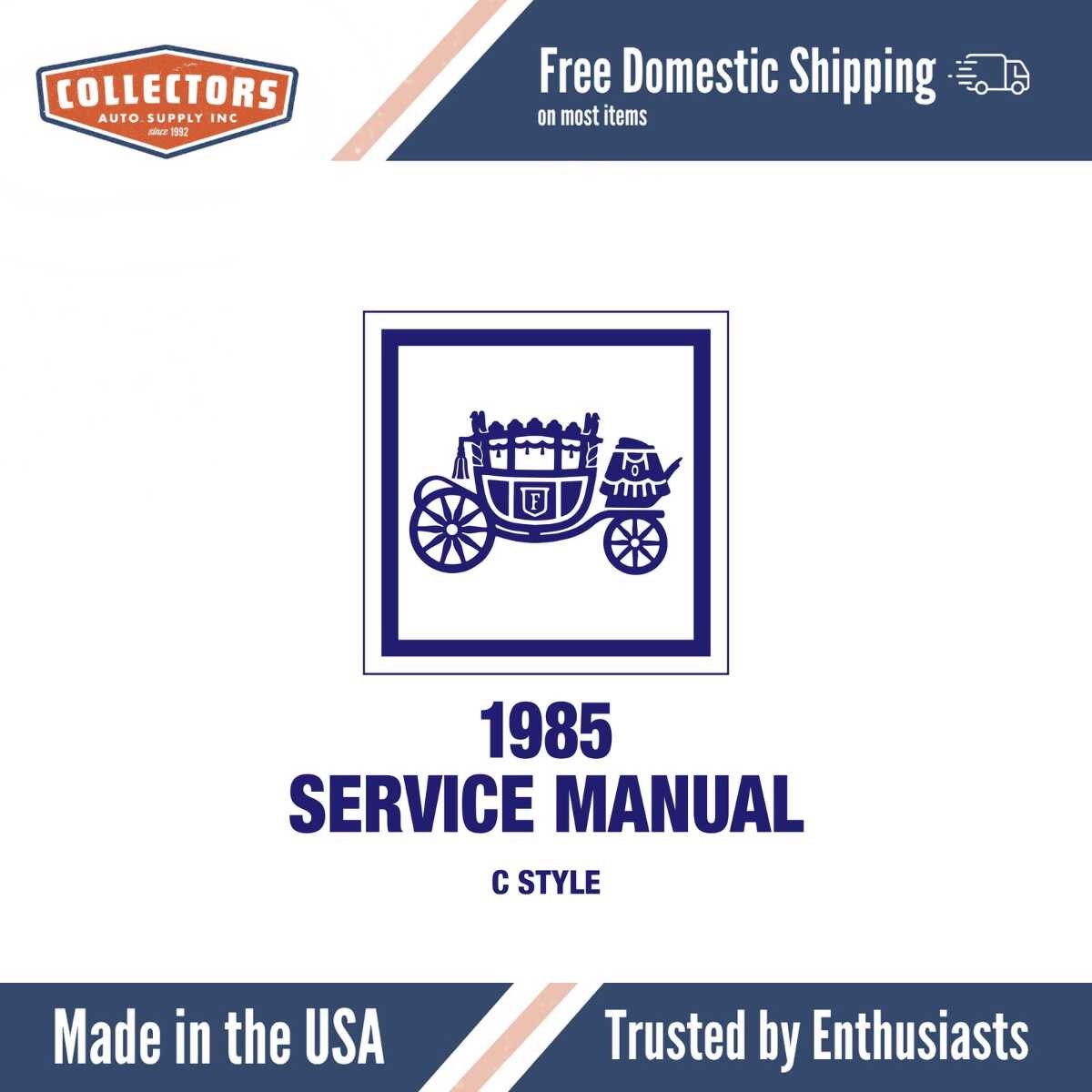 Service Manual for 1985 Fisher Body C