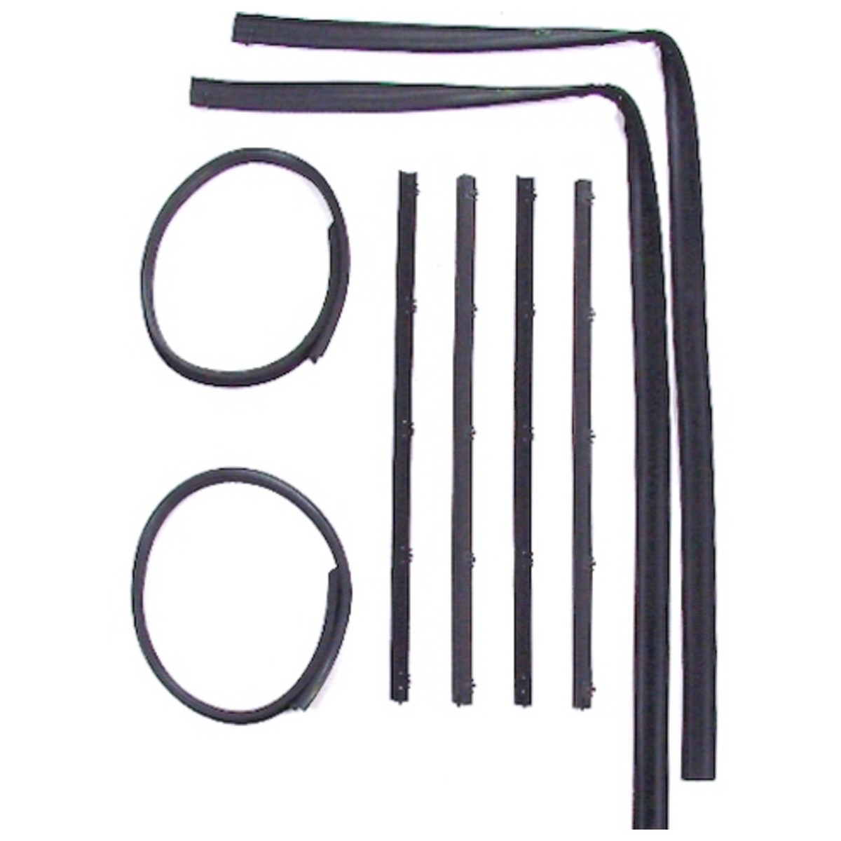 Window Sweeps Felt Kit Front Left and Right Hand 8pc for 1972-80 DodgePlymouth