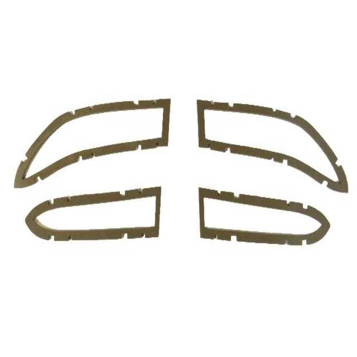 Tail Light Gasket for 1958 Edsel Pacer Ranger Masticated Rubber Unpainted Rear