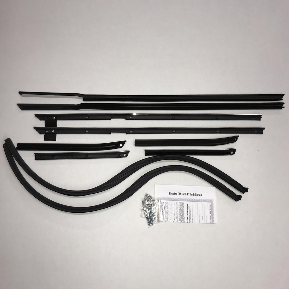 Window Sweeps Felt Kit for 1968 Chevy Impala Custom 2 Door Hardtop