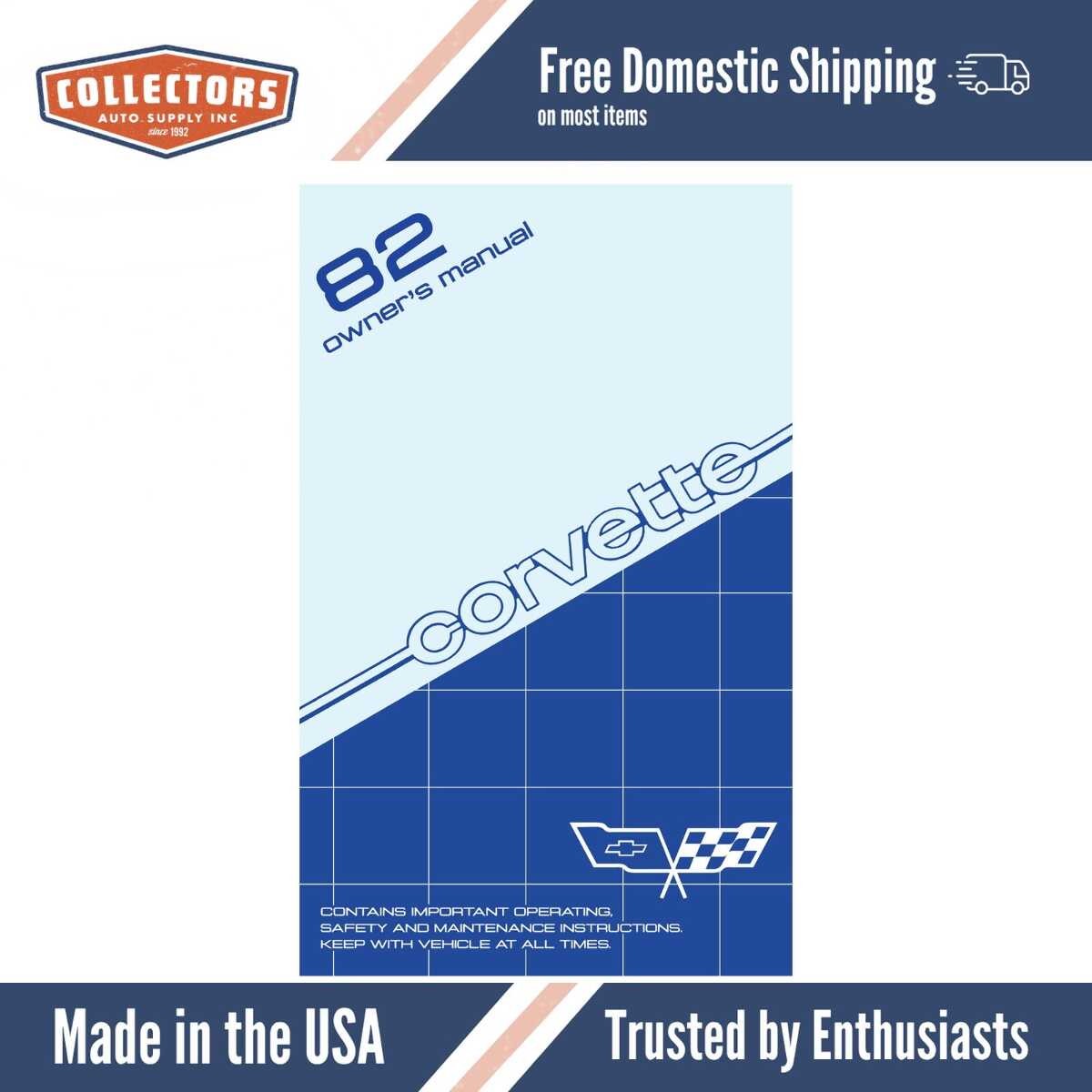 1982 Chevrolet Corvette Owners Manual