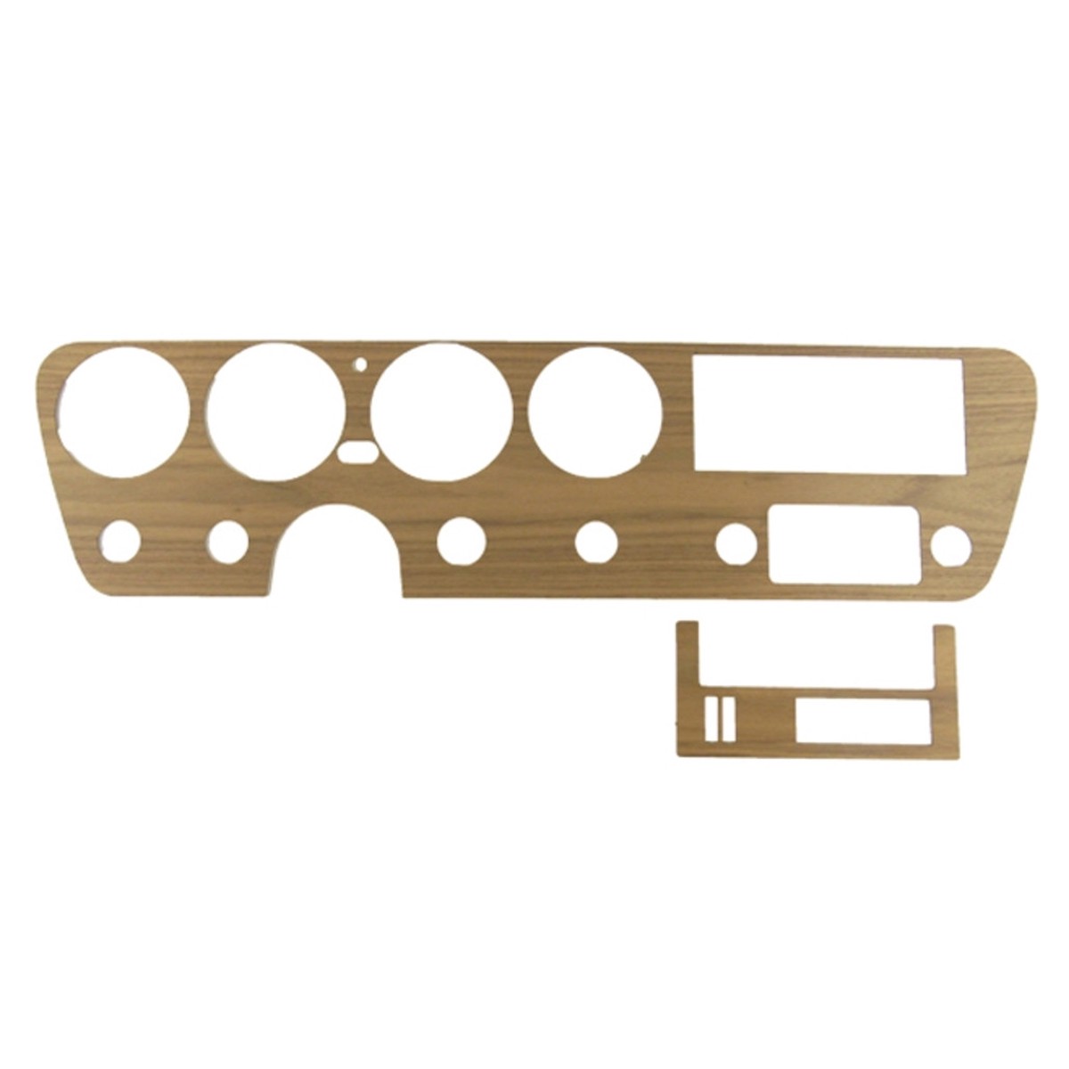 Dash Cover Insert Trim for 1967 Pontiac GTO Standard WAir Dash Wood Veneer