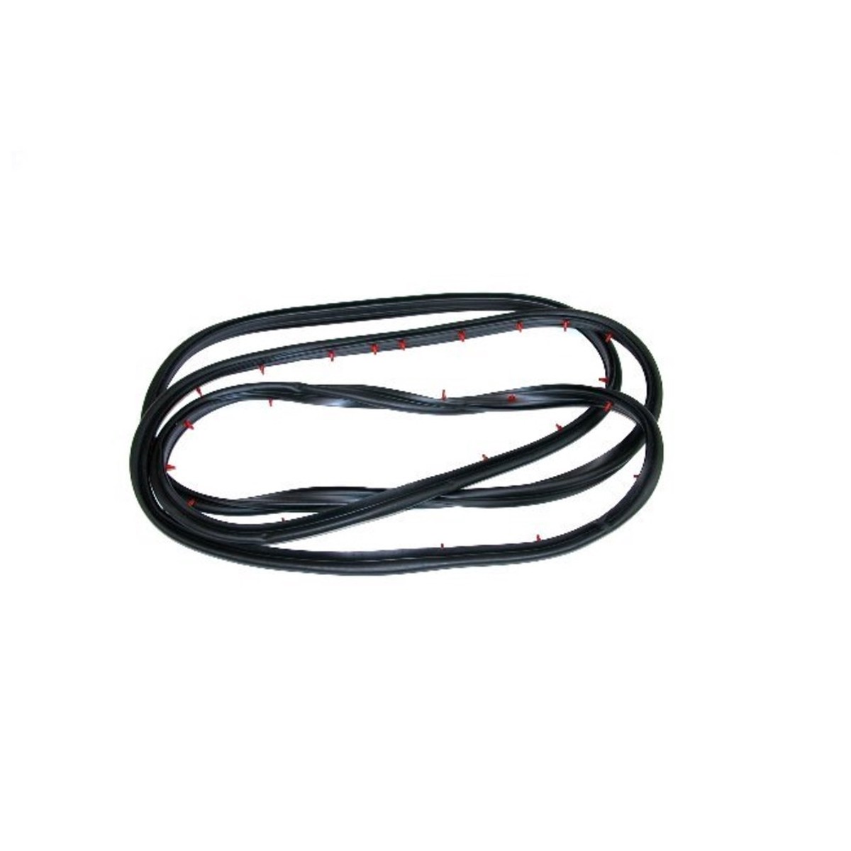 Door Rubber Weatherstrip Seal LH for 1997-2004 Ford Vehicles Red Clips