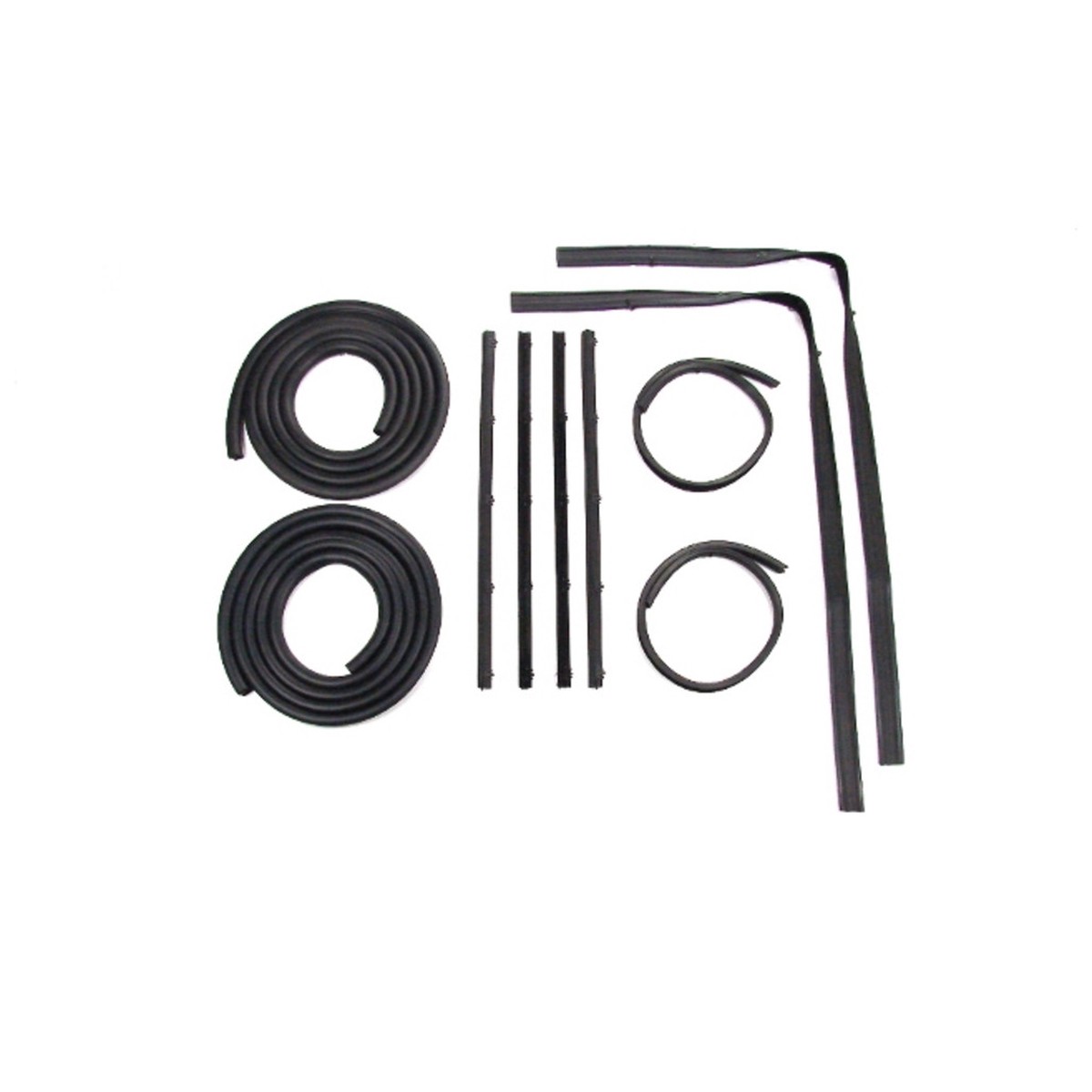 Door Seal Window Sweeps Channel Kit Left and Right 10-Piece for 1972-1977 Dodge