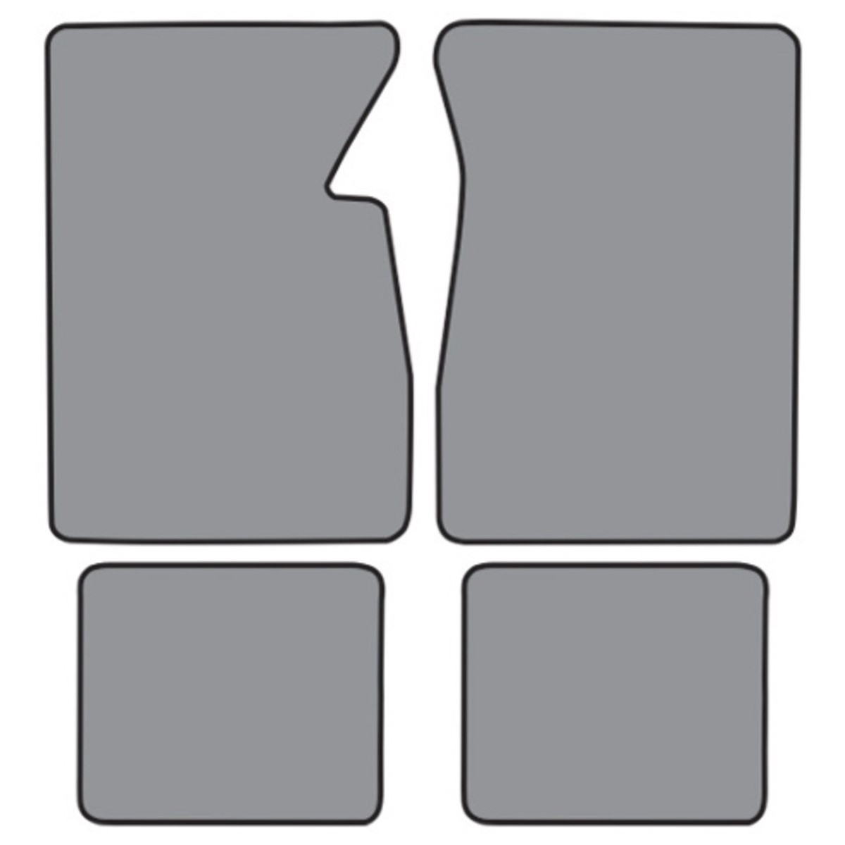 Floor Mats for 1961-1964 Cadillac DeVille 2DR Coupe Cutpile 4Pc