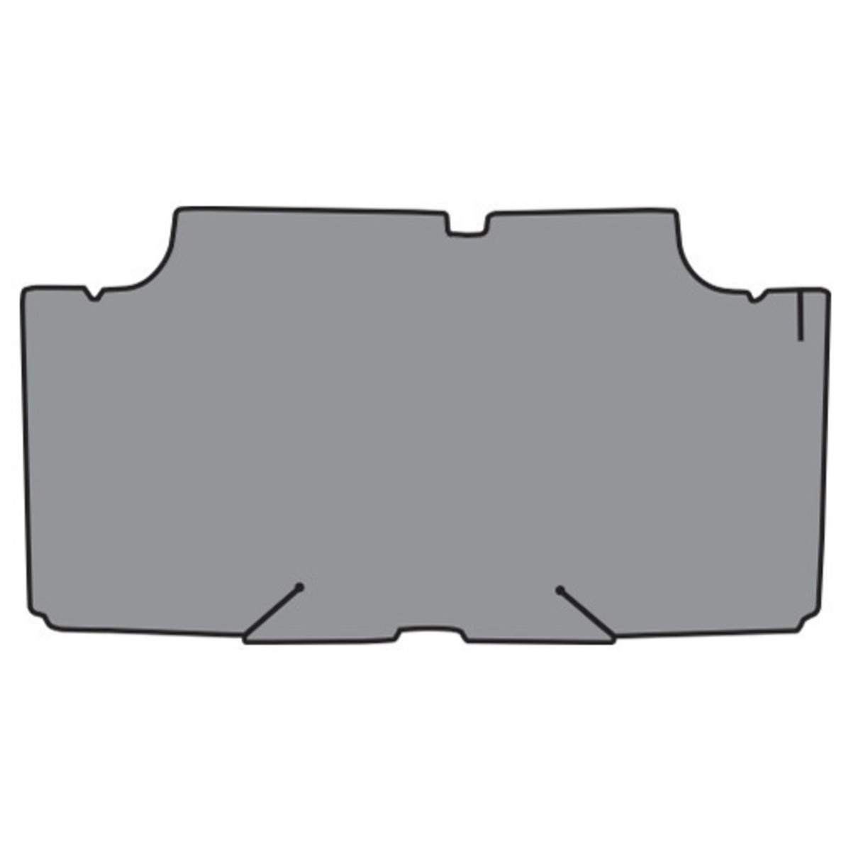 Trunk Mat for 1970 Plymouth Road Runner Die Cut TM Vinyl Complete 1Pc