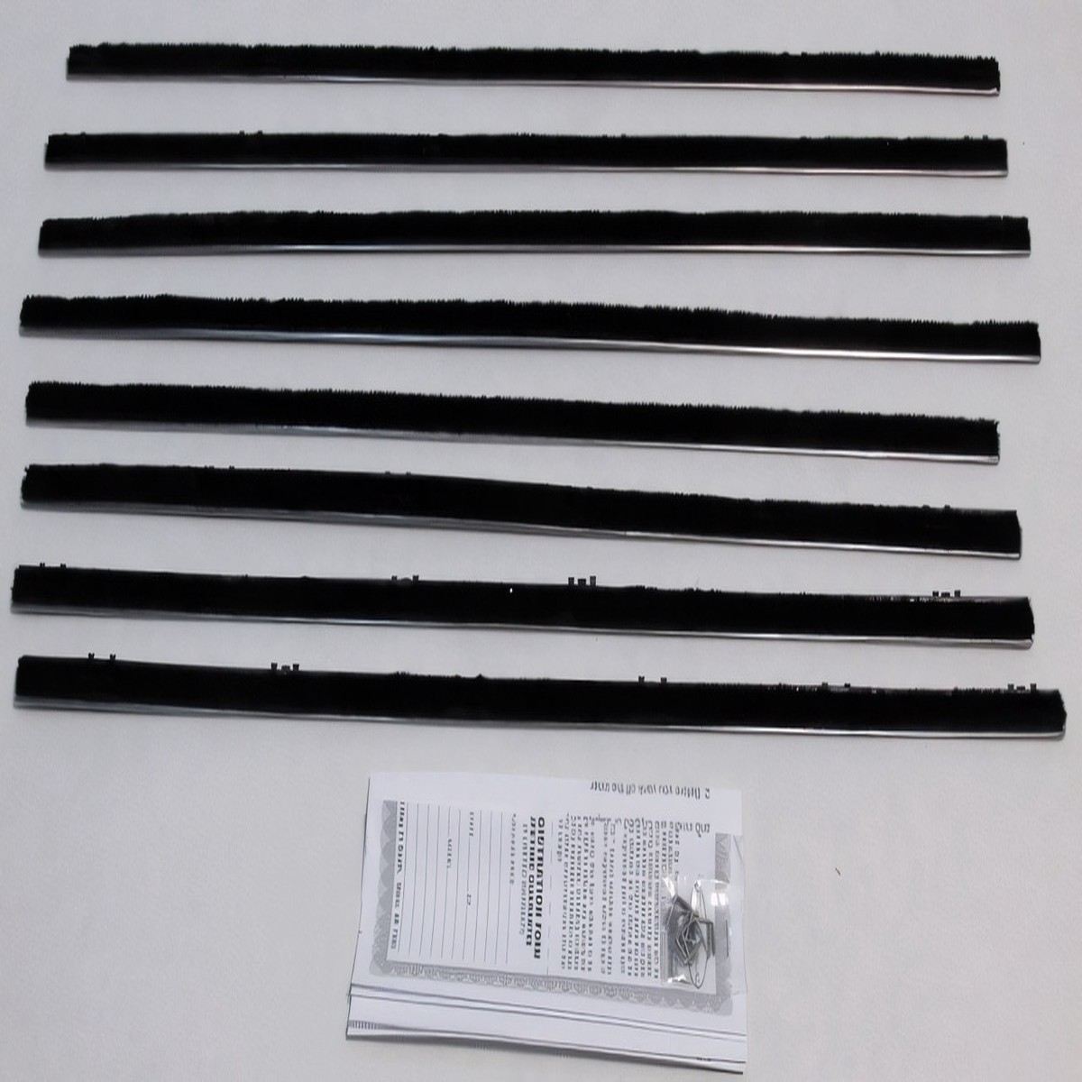 Window Sweeps Felt Kit for 1963-65 Ford Fairlane 2 Door Sedan OEM USA Made