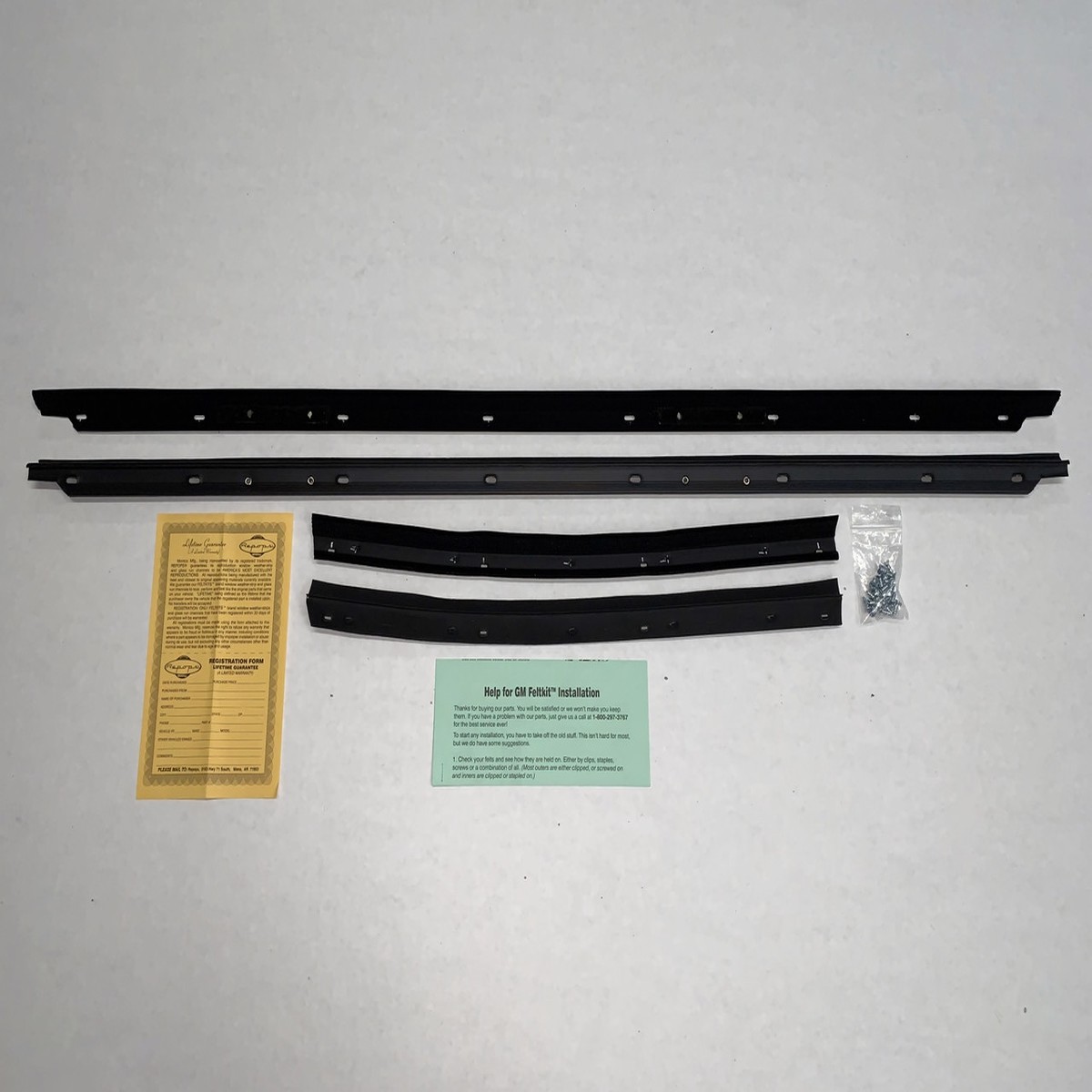 Window Sweeps Felt Kit for 1976 Oldsmobile Delta 88 2 Door Convertible