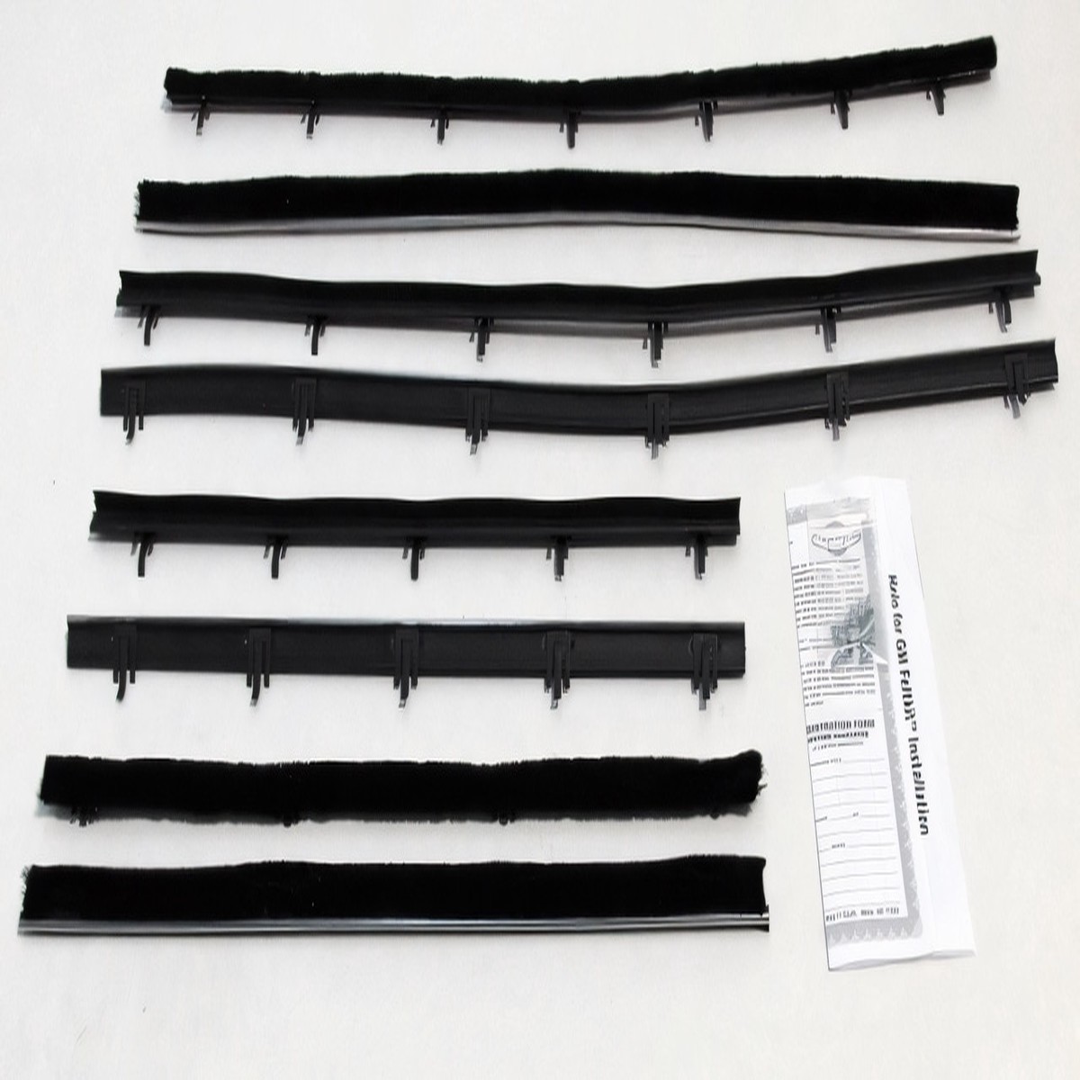 Window Sweeps Felt Kit for Chevrolet Chevelle 1966-1967 Sedan Authentic 8pcs