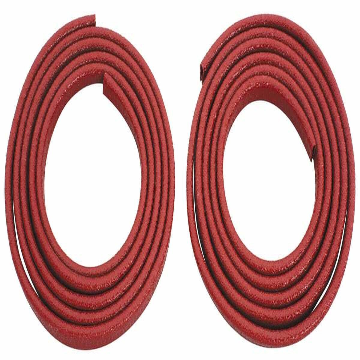 Door Jamb Windlace for 1964-1967 Buick Cadillac White 2 Pcs
