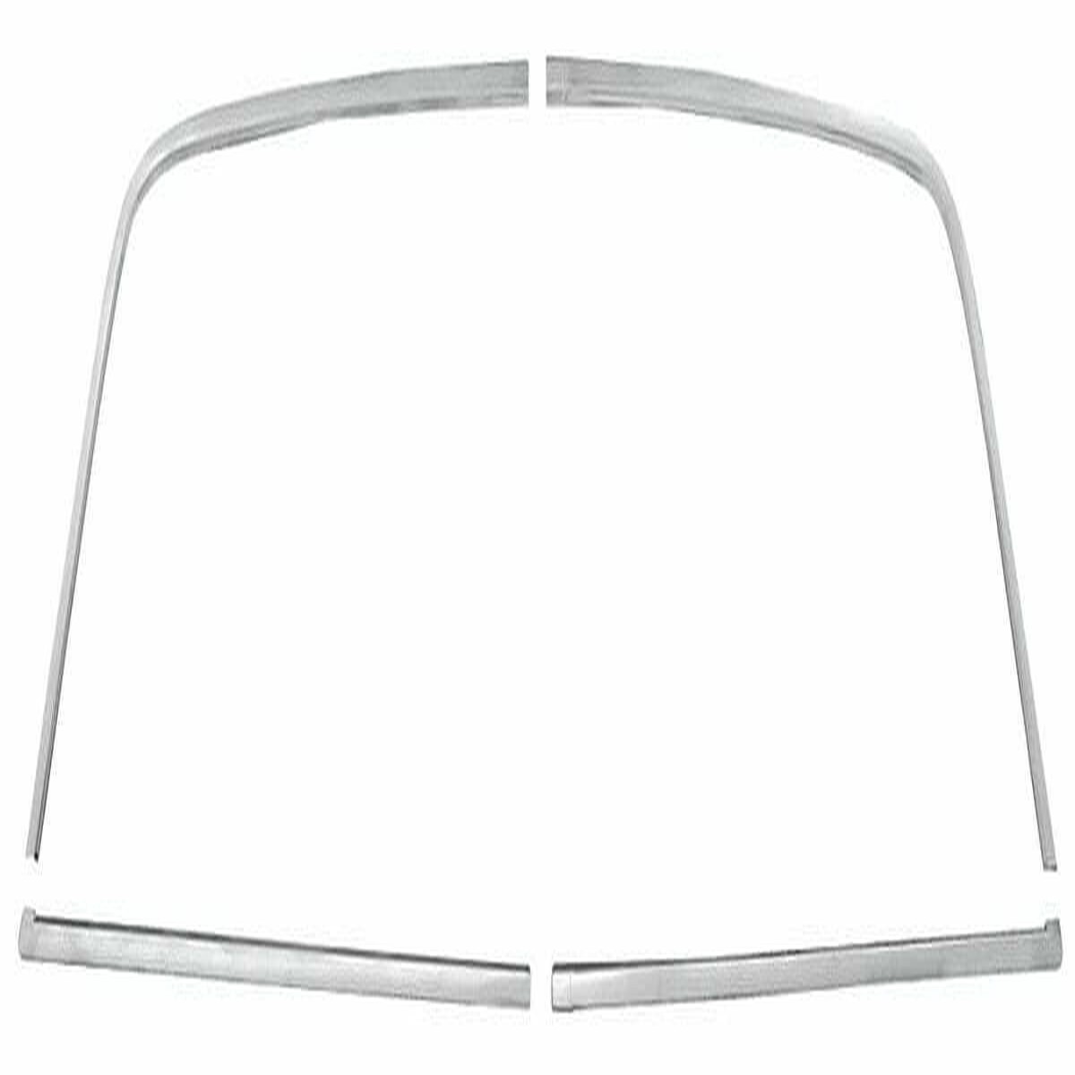 Window Reveal Moldings for 1963-1965 Buick Riviera 4 Pcs Rear
