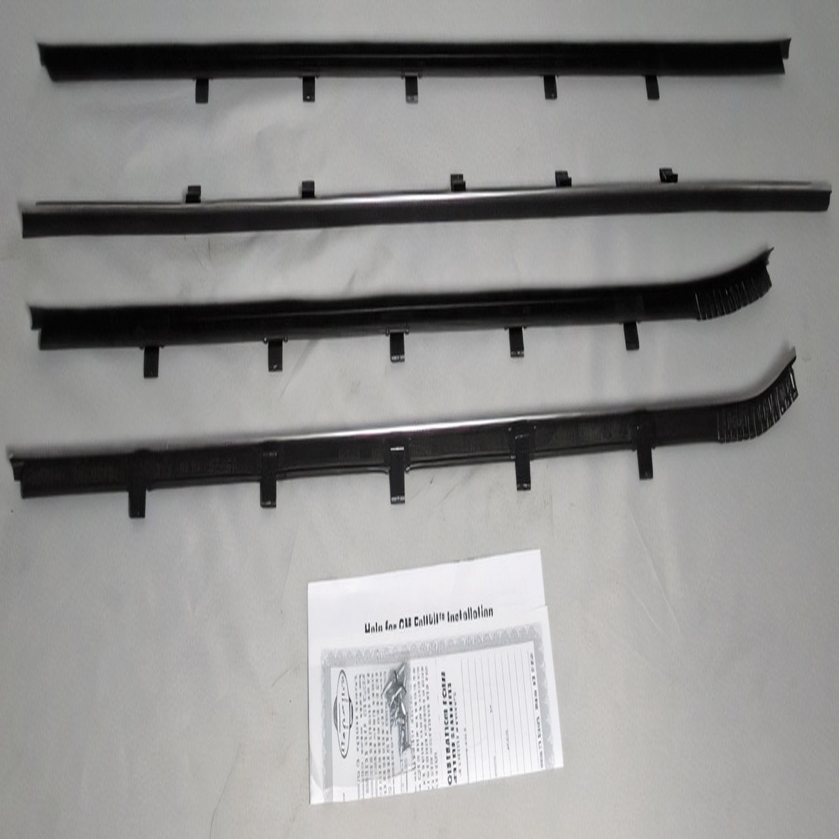 Window Sweeps Felt Kit for 1961 Pontiac Bonneville Bubbletop Hardtop OEM