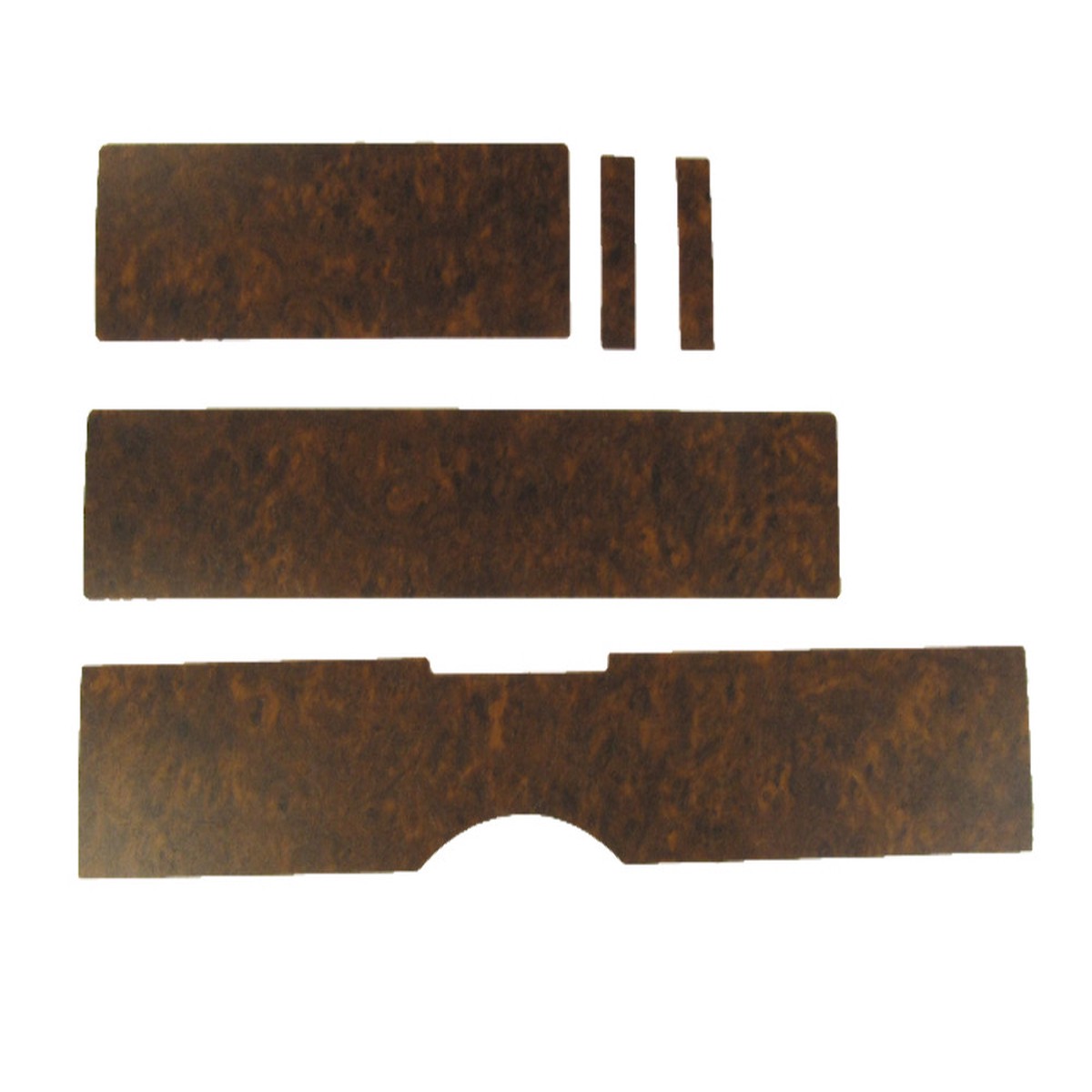Dash Cover Insert Trim for 1974-1979 Volkswagen Super Beetle Elm Burl Vinyl 5pc