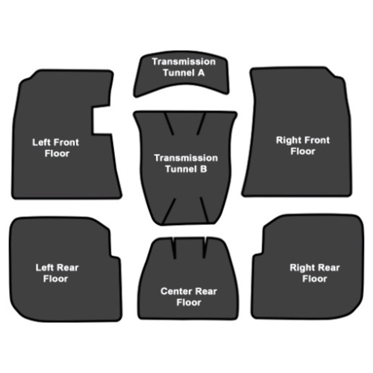 Sound Deadener for 1959-1960 Buick LeSabre Die Cut EVA Complete 7Pc