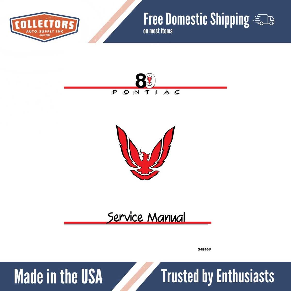 Service Manual for 1989 Pontiac Firebird