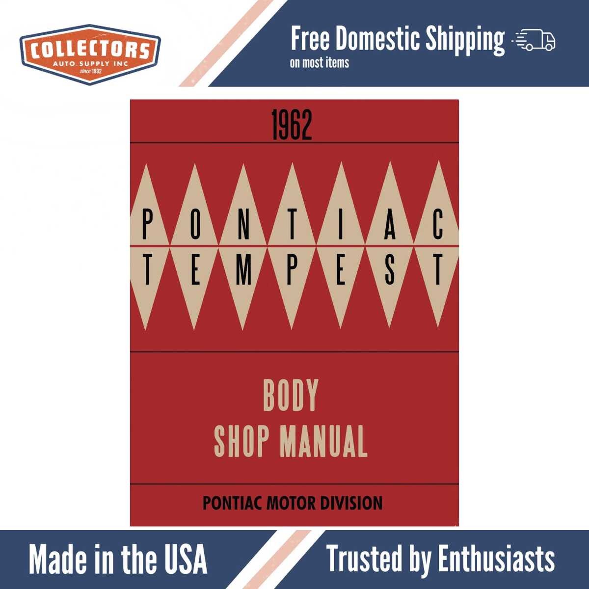 Body Shop Manual for 1962 Pontiac