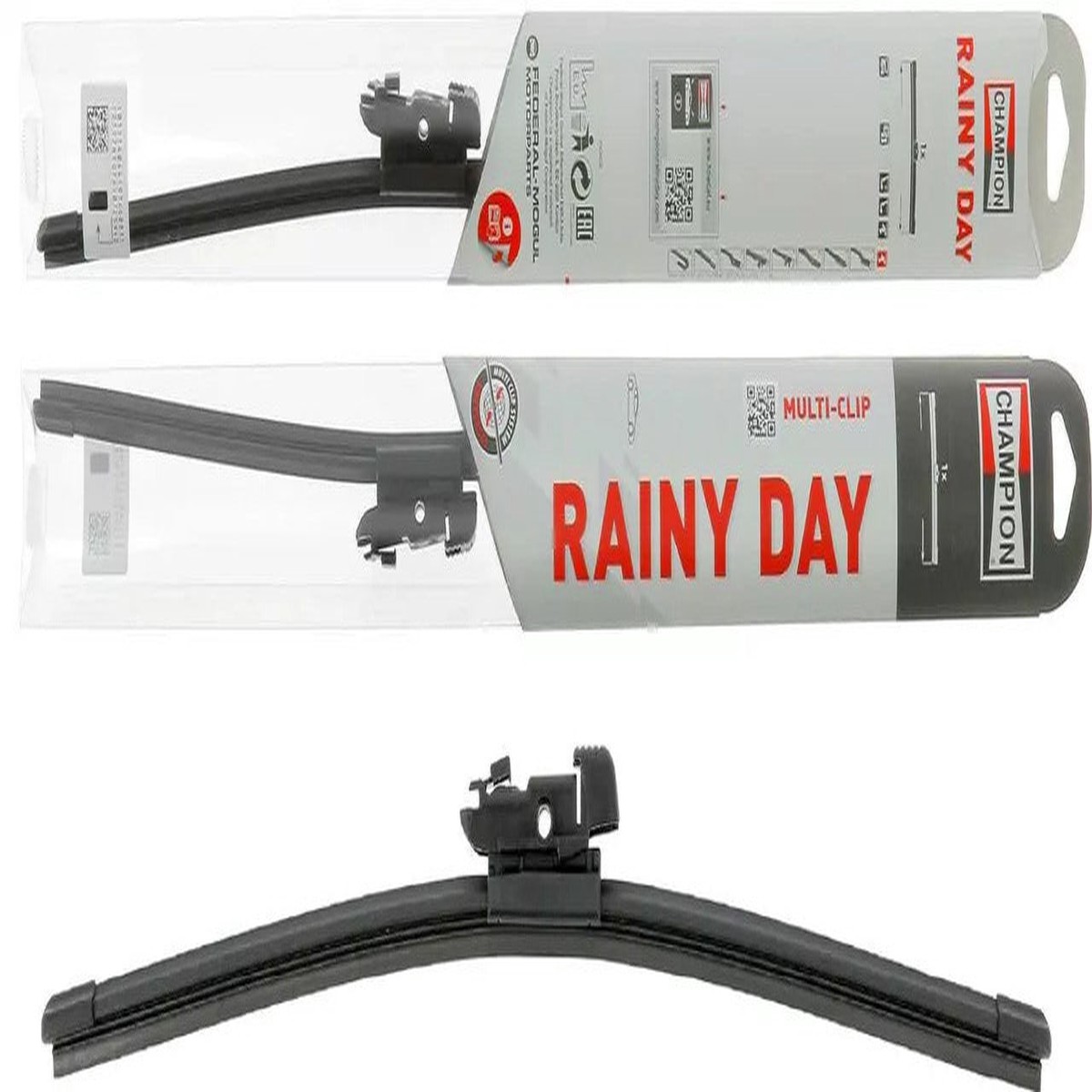 Champion Rainy Day Flat Wiper Blade 48cm 480mm 19 inches with Spoiler RDF48/B01