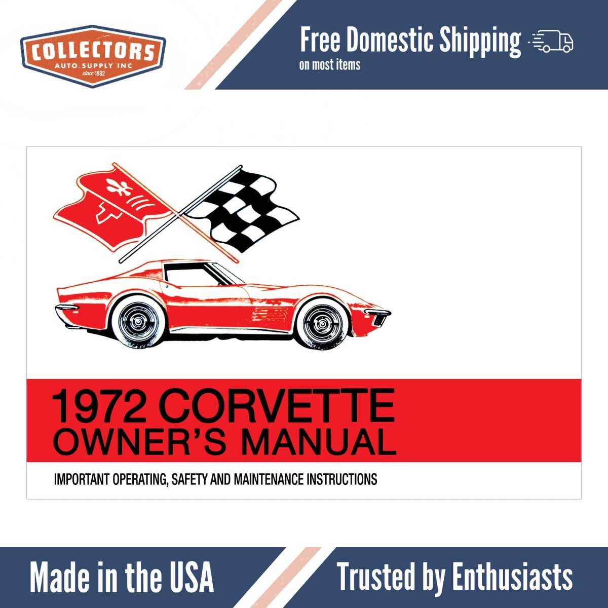 1972 Chevrolet Corvette Owners Manual