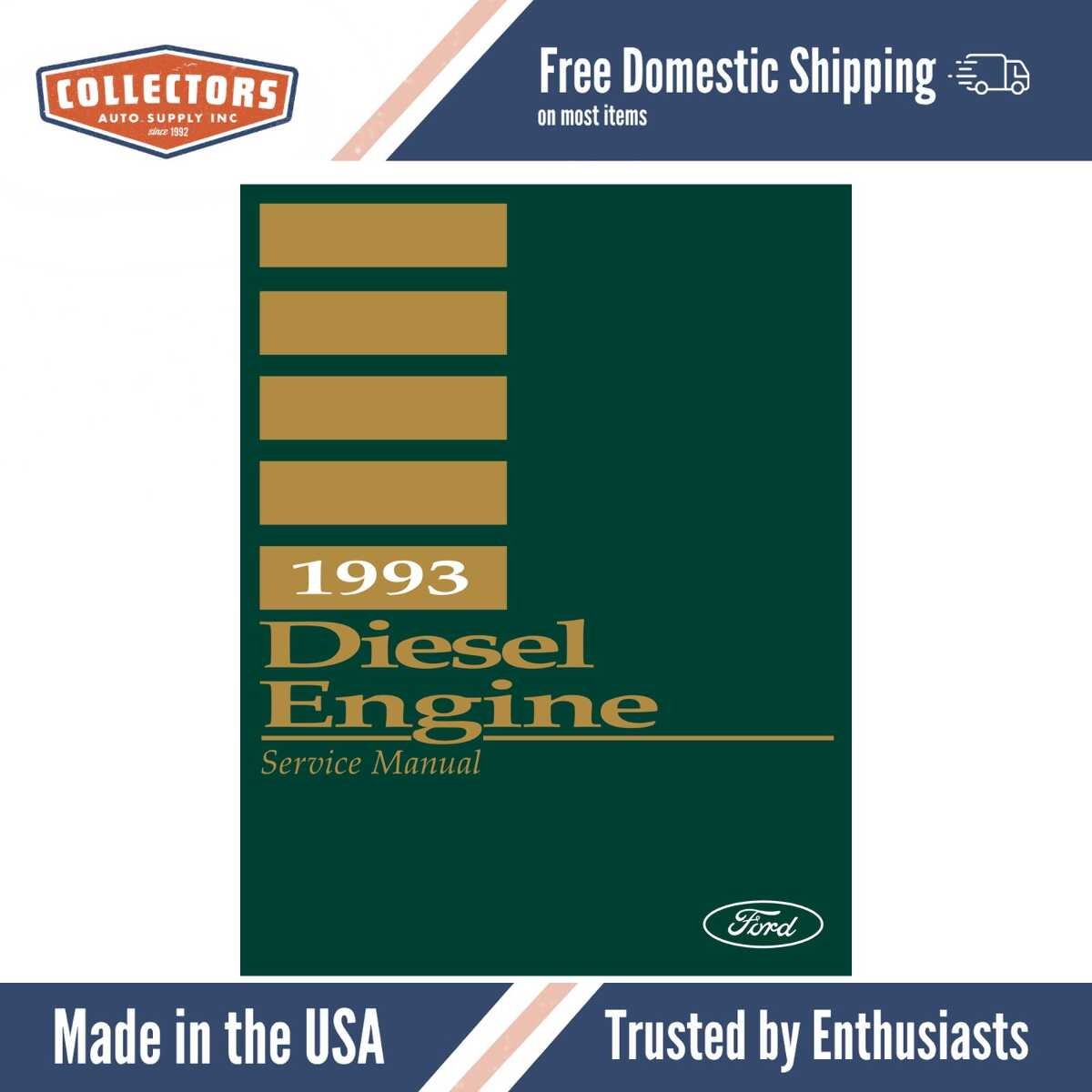 1993 Ford FD-1060 FD-1460 Diesel Engine Service Manual