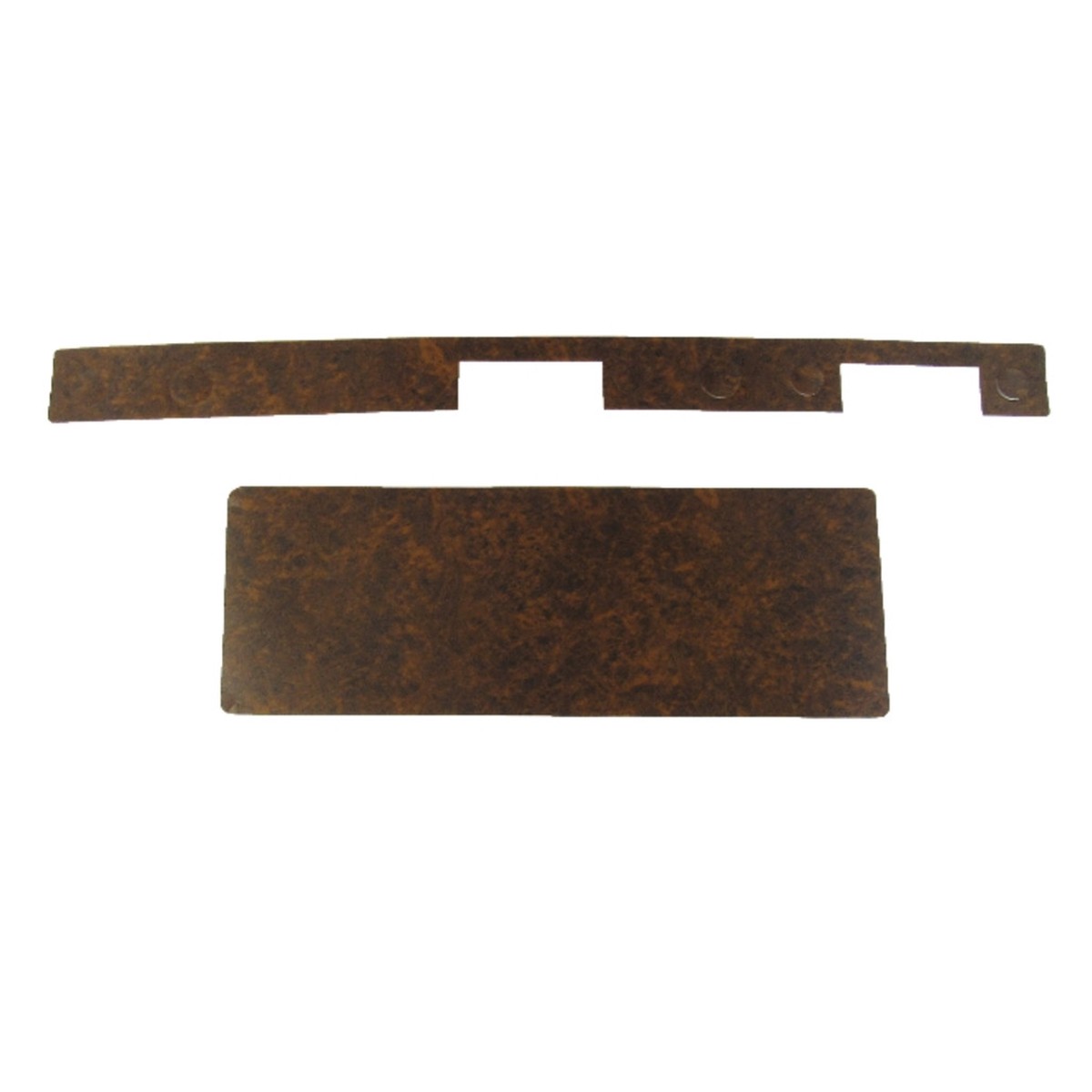 Dash Cover Insert Trim Elm Burl Vinyl w AC Floor Shift 2pc for 67 Bonneville