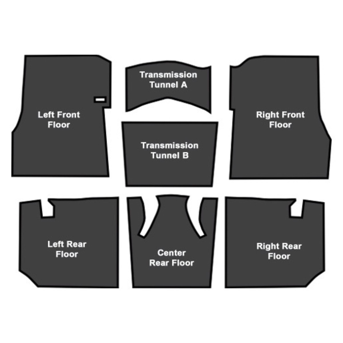 Sound Deadener for 1955-1957 Buick Roadmaster Die Cut EVA Complete 7Pc
