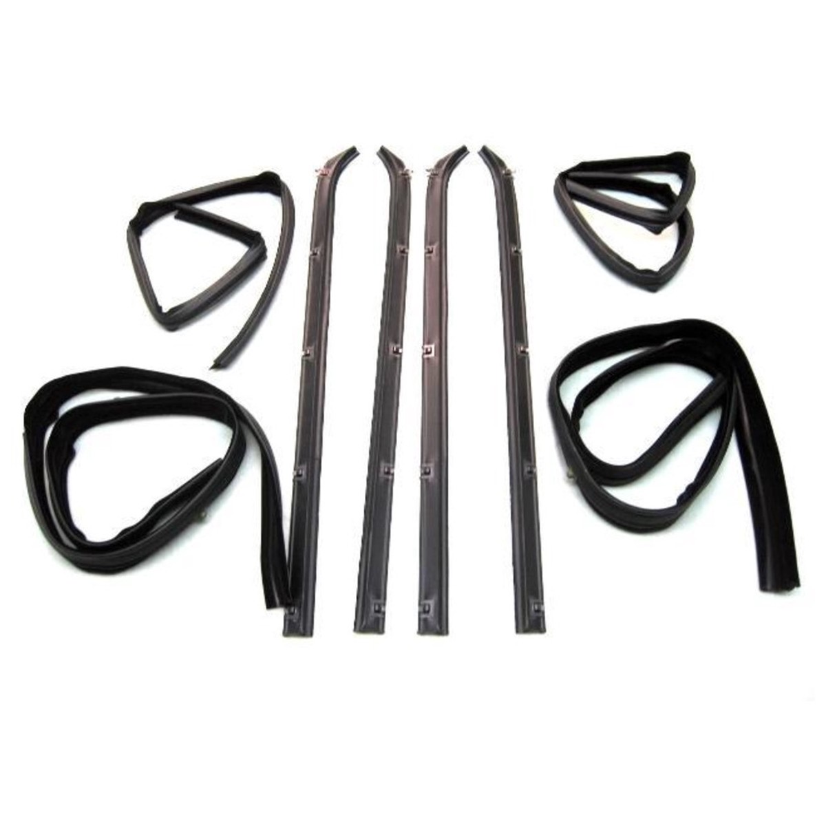 Belt Weatherstrip Channel Kit LH RH for 1980-1993 Dodge D100 Pickup and More