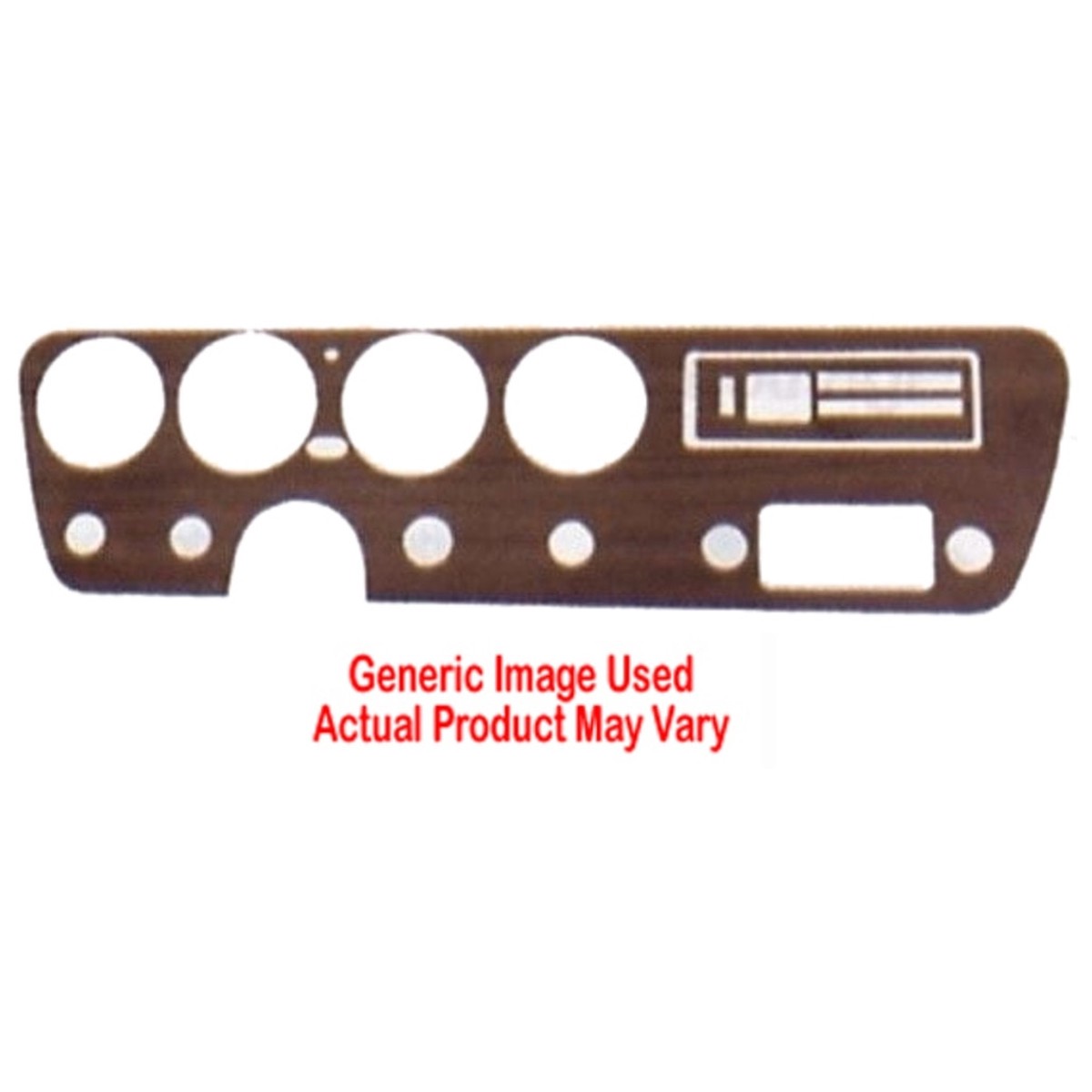 Dash Cover Insert Trim for 1973 Volkswagen Super Beetle Engine Turned Vinyl 3pc