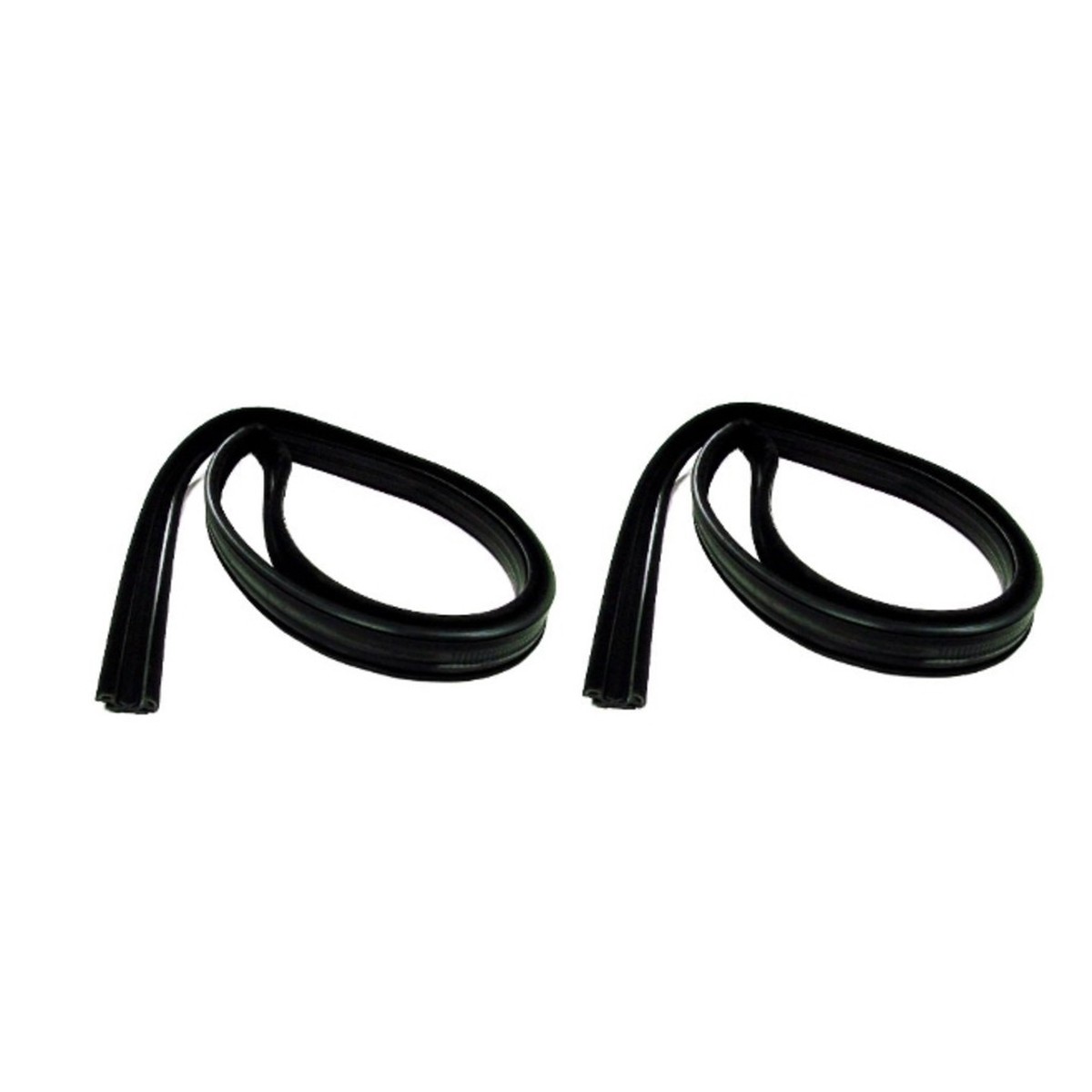 Glass Run Channel Weatherstrip Left and Right Hand 2pc for 80-98 Ford F-Series for 1980-1998 Ford Bronco and More