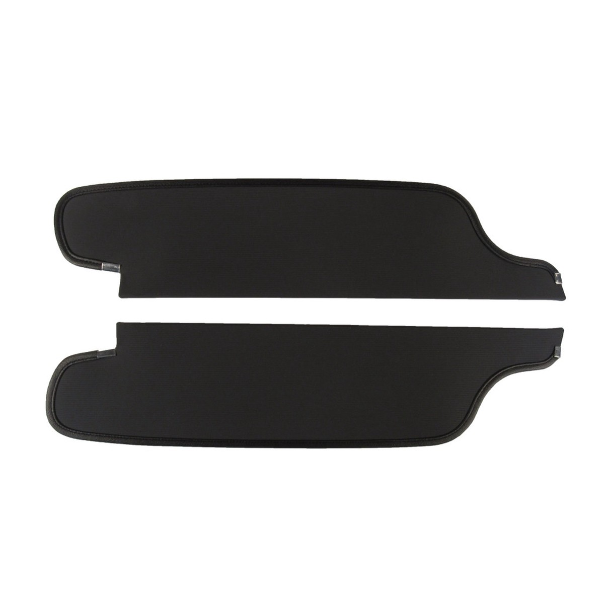 Sun Visor for 1962 Plymouth Belvedere 2 Door Hardtop CardboardFiberboard Non-Perforated Black Non Perforated Vinyl 2 Piece