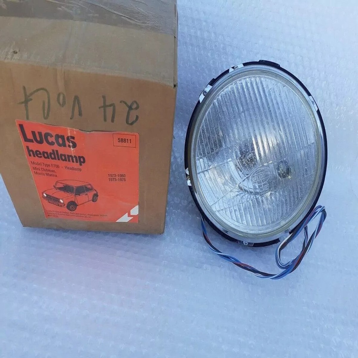 Headlight Lucas F700 fits Mini Clubman 1973-1980 Morris Marina 1973-1975 58811
