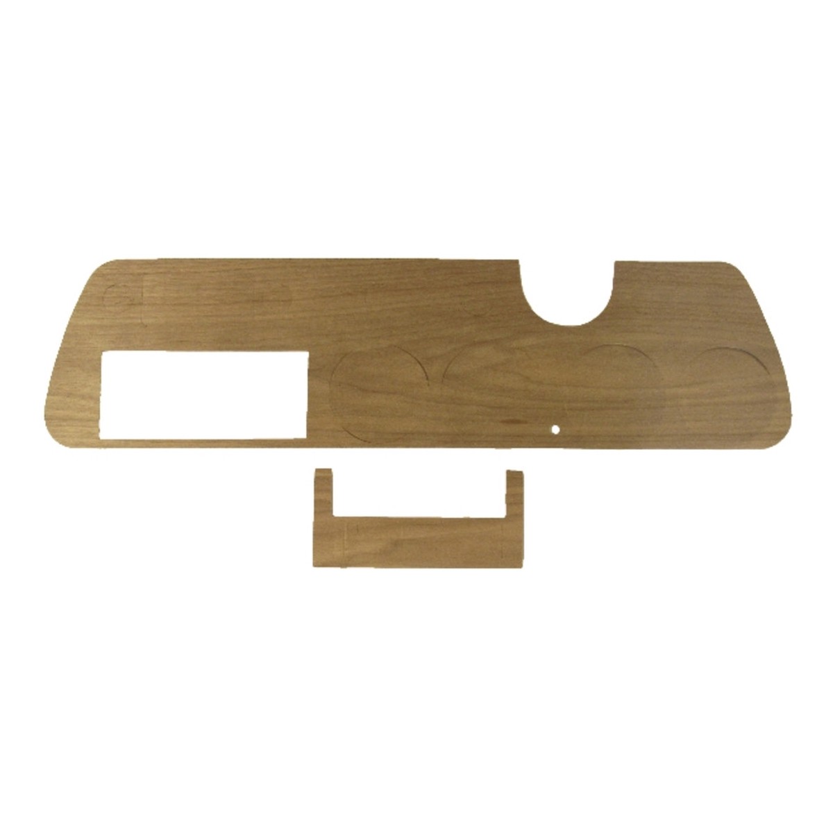 Dash Cover Insert Trim for 1967 Pontiac GTO Walnut Wood Veneer w AC Front