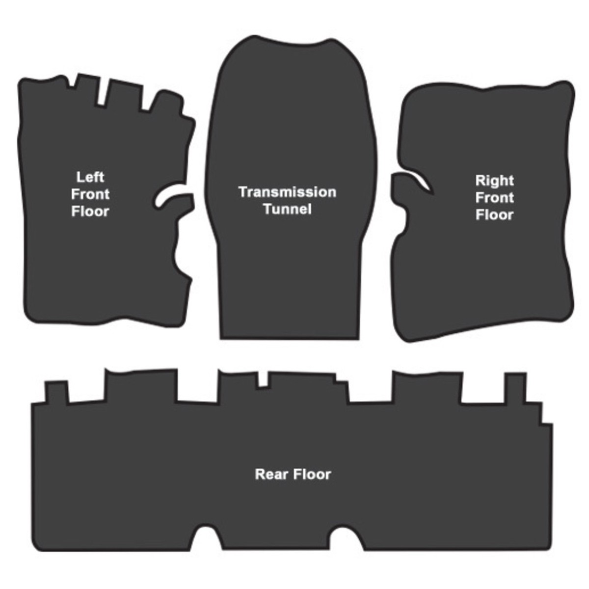 Sound Deadener for 1970-1974 Dodge Challenger Die Cut EVA Complete 4Pc