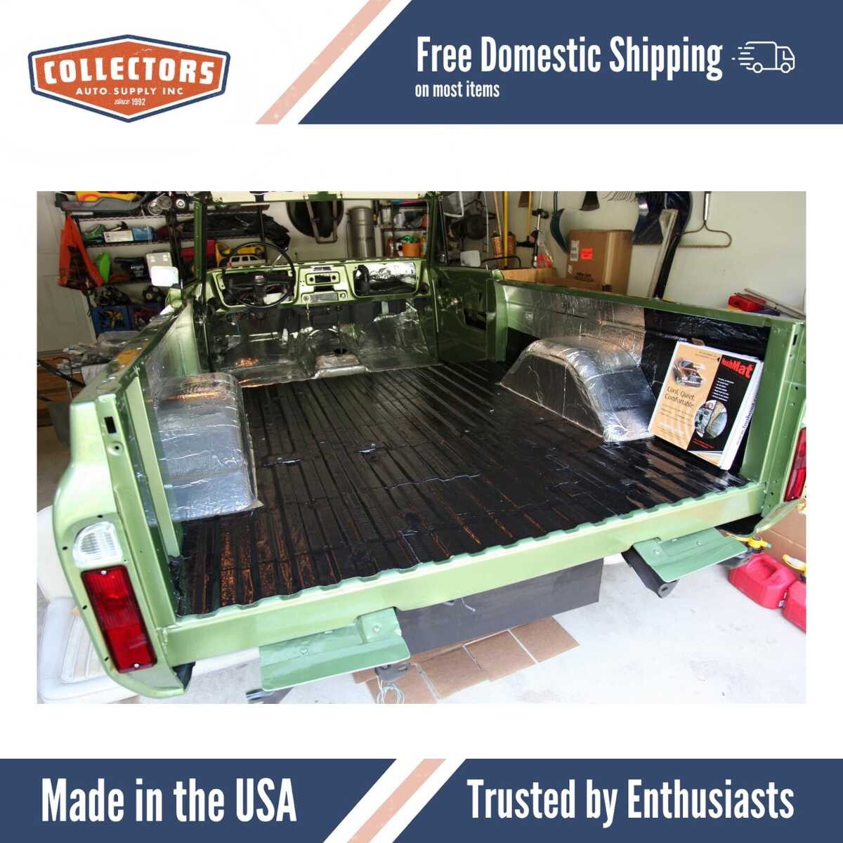 Sound Deadener TrunkCargo Insulation Kit for 1943-1966 Jeep Willys