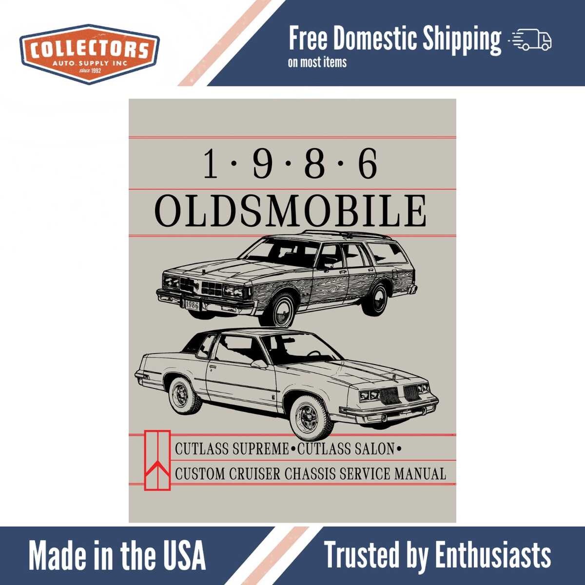 1986 Oldsmobile Service Manual - Cutlass Supreme Cutlass Salon Custom Cruiser