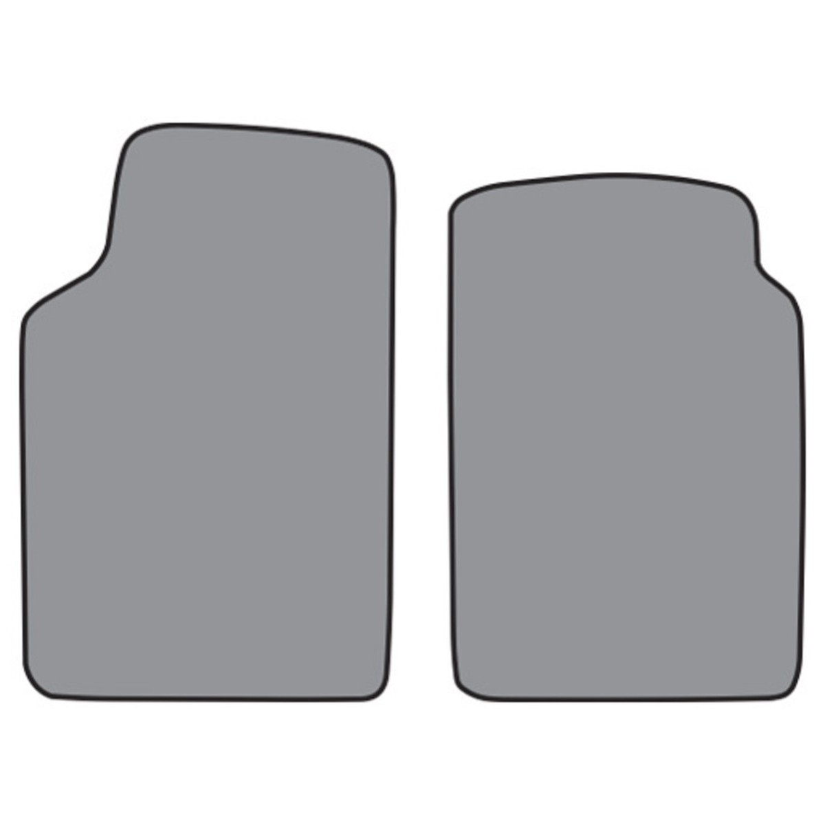 Floor Mats for 1955-1958 Jeep Willys CJ-5 Frt Row 2Pc