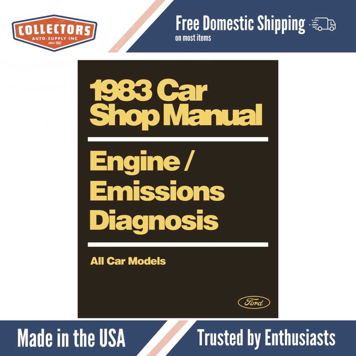 1983 Ford Lincoln Mercury Engine Electronics Emissions Diagnosis Shop Manual
