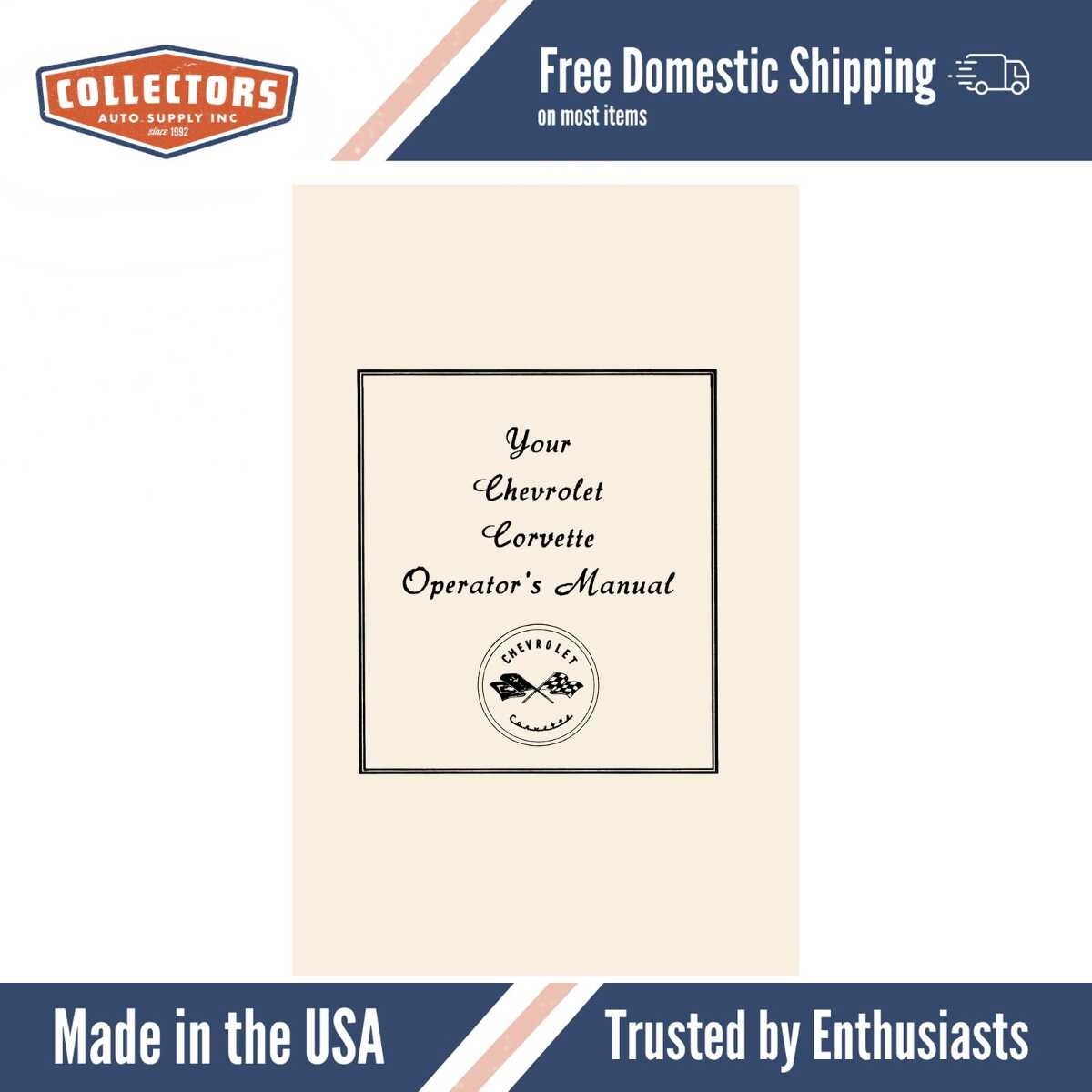 1953 - 1955 Chevrolet Corvette Owners Manual