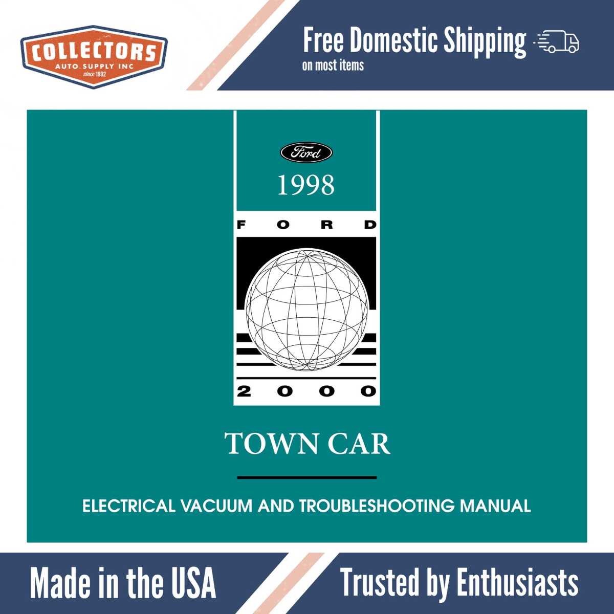 1998 Lincoln Town Car Electrical and Vacuum Troubleshooting Manual