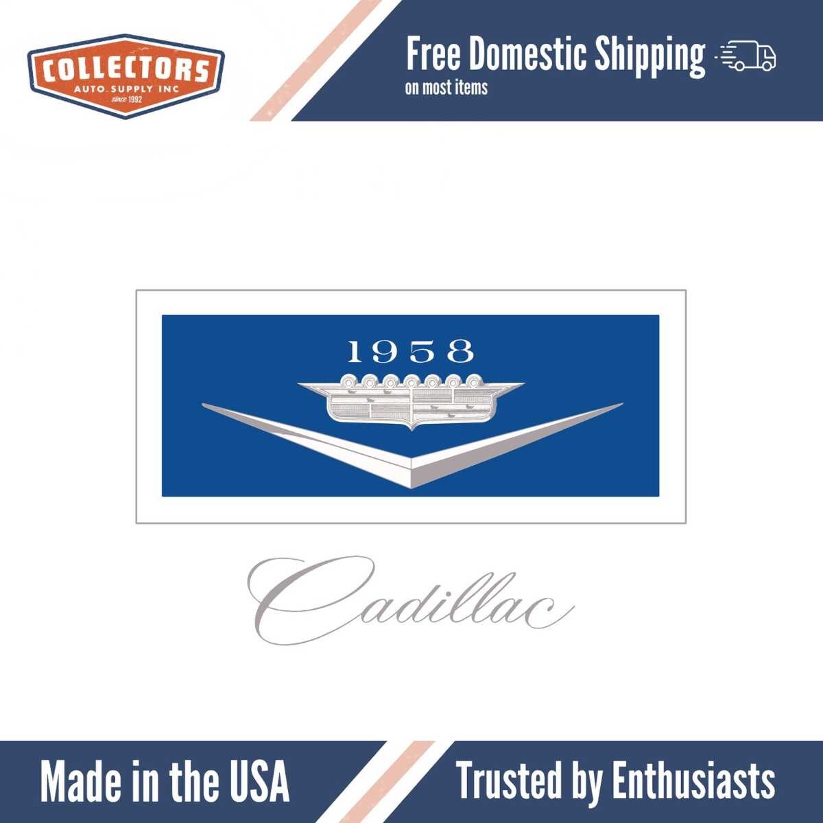 1958 Cadillac Owners Manual - COLOR
