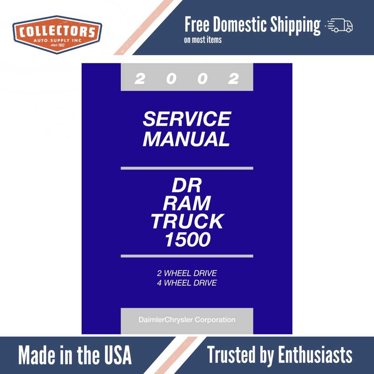 2002 Dodge Ram Truck 1500 Service Manual