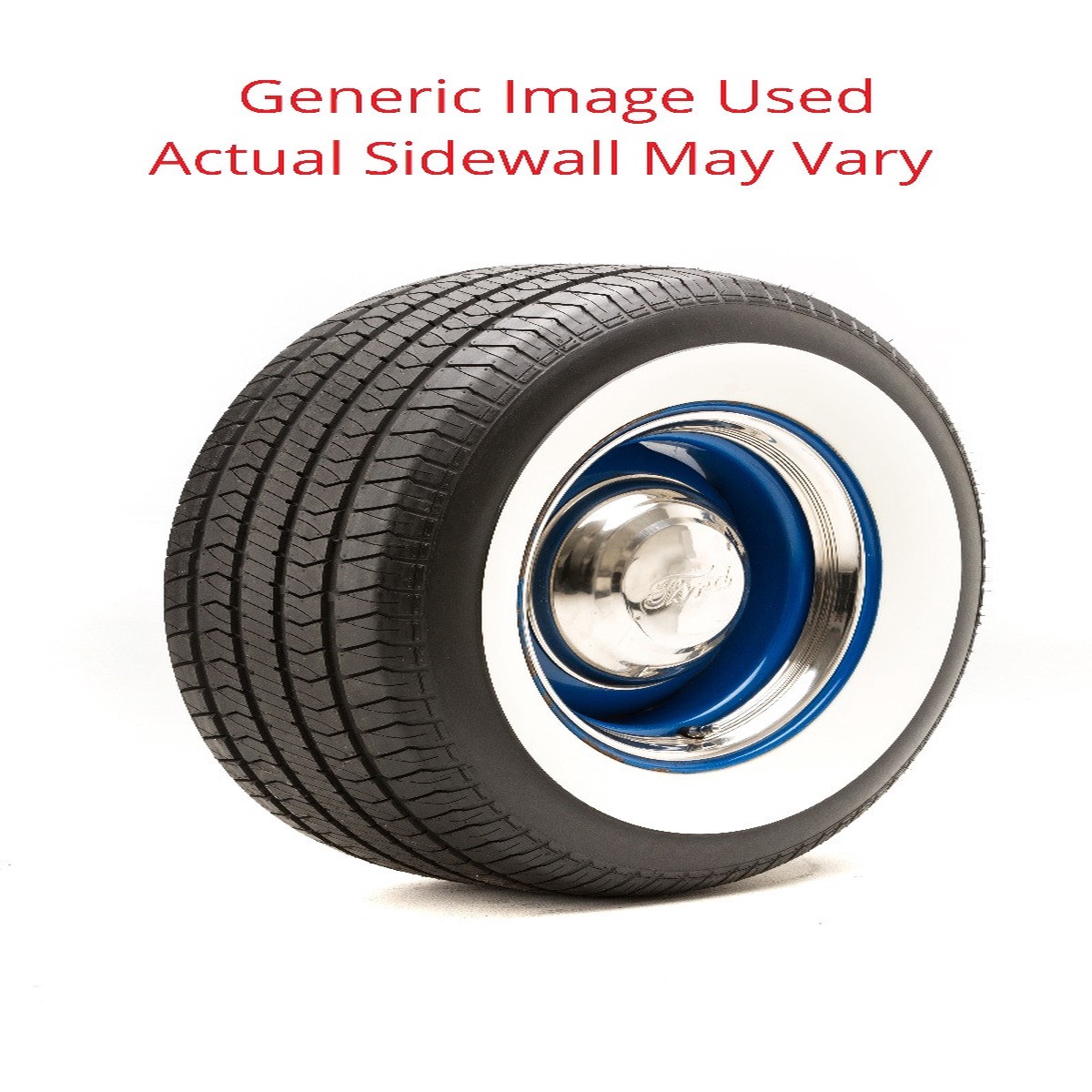21570R15 Streetsteel Milestar Tire With 25 White Wall - Modified Sidewall 1 T